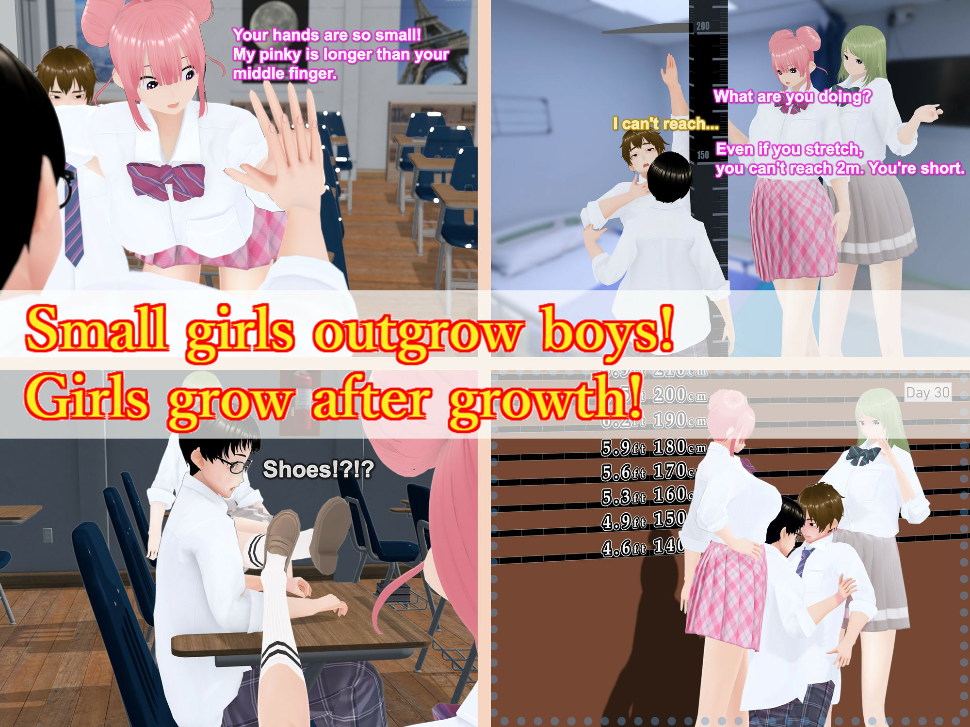 サンプル画像2:Outgrowing only girls， Overtake boys， Growth sound. Classmate Arc(女子成長クラブ) [d_417996]