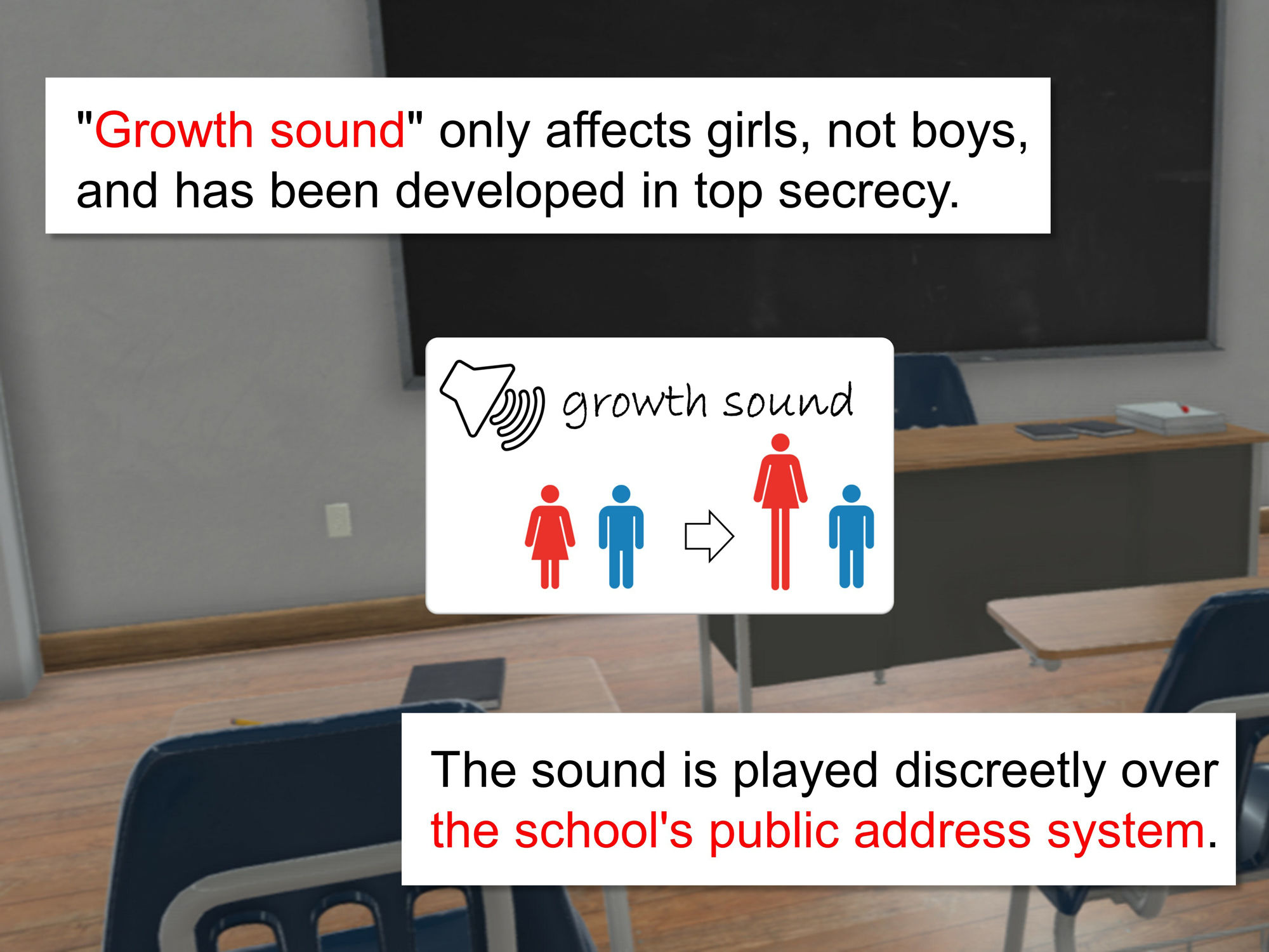 Outgrowing only girls, Overtake boys, Growth sound. Classmate Arcの画像4