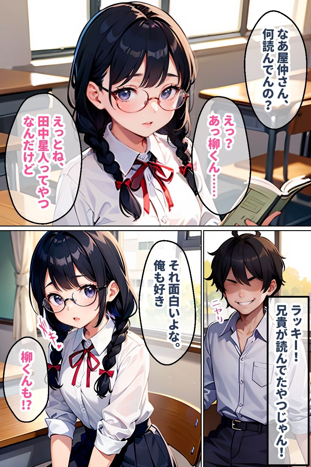 サンプル画像1:地味なオタク娘を俺好みに調教してみた(官能マンガ2D（地味娘）) [d_418738]