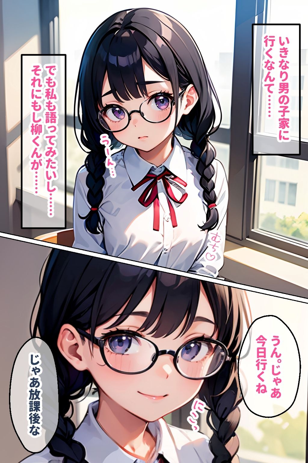 サンプル画像3:地味なオタク娘を俺好みに調教してみた(官能マンガ2D（地味娘）) [d_418738]