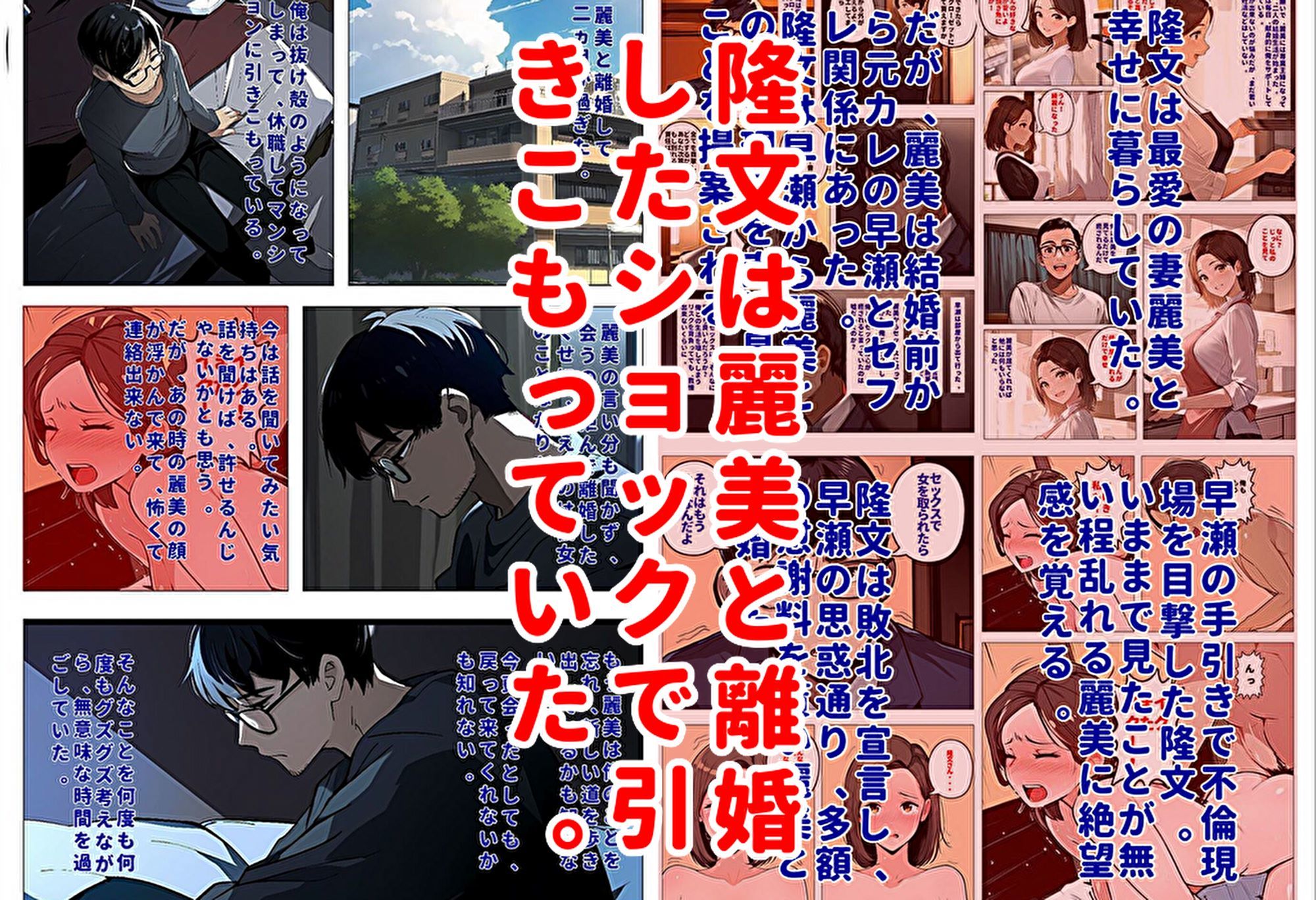 サンプル画像1:間男の提案に乗って不倫現場を目撃したら、最愛の妻が土下座してセックスのお願いをした。後編ルート1「寝取られビデオレター編」(暇人クラブ) [d_418821]