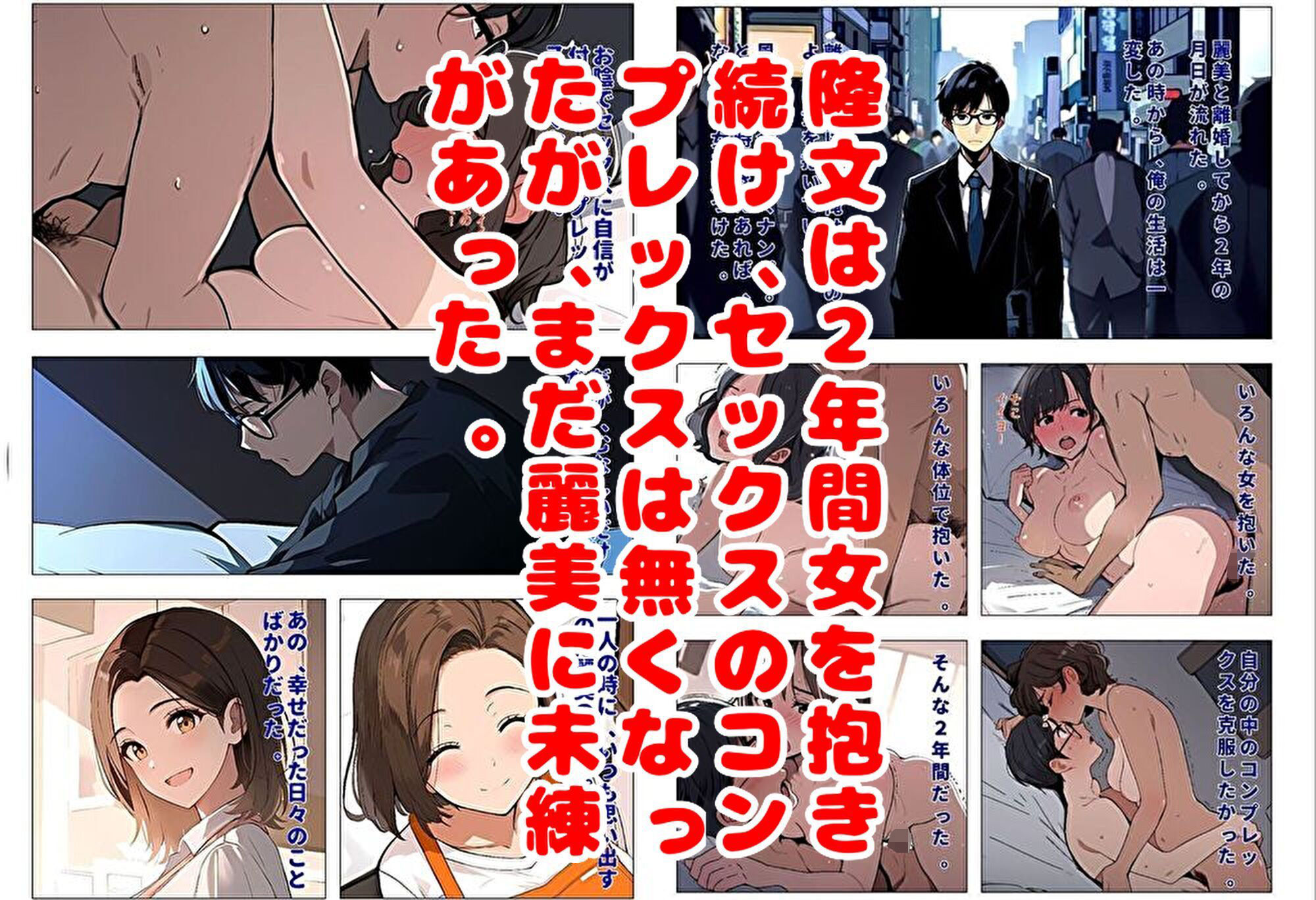 サンプル画像2:間男の提案に乗って不倫現場を目撃したら、最愛の妻が土下座してセックスのお願いをした。後編ルート2「2年後の再会編」(暇人クラブ) [d_418823]