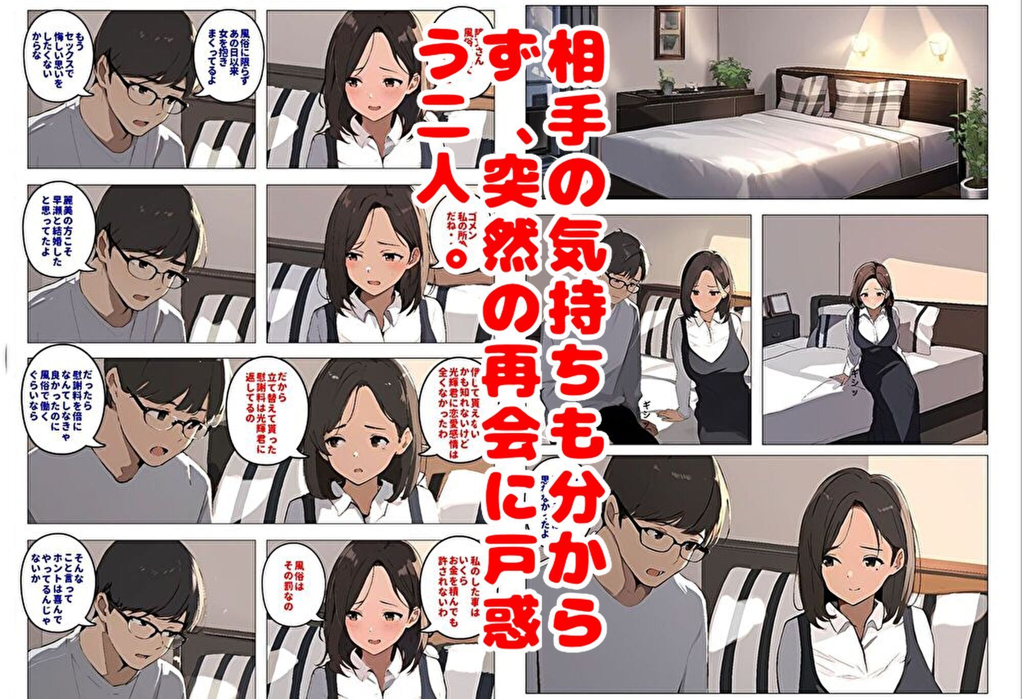 サンプル画像4:間男の提案に乗って不倫現場を目撃したら、最愛の妻が土下座してセックスのお願いをした。後編ルート2「2年後の再会編」(暇人クラブ) [d_418823]