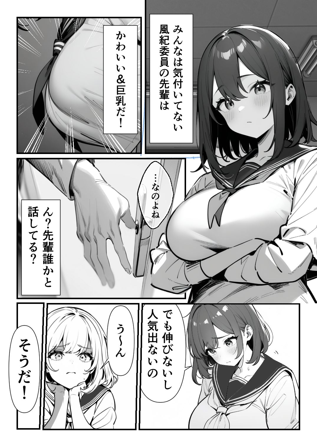 サンプル画像2:仲の良い先輩が中出しメス堕ちする話(AIマネタイズクラブ) [d_419405]