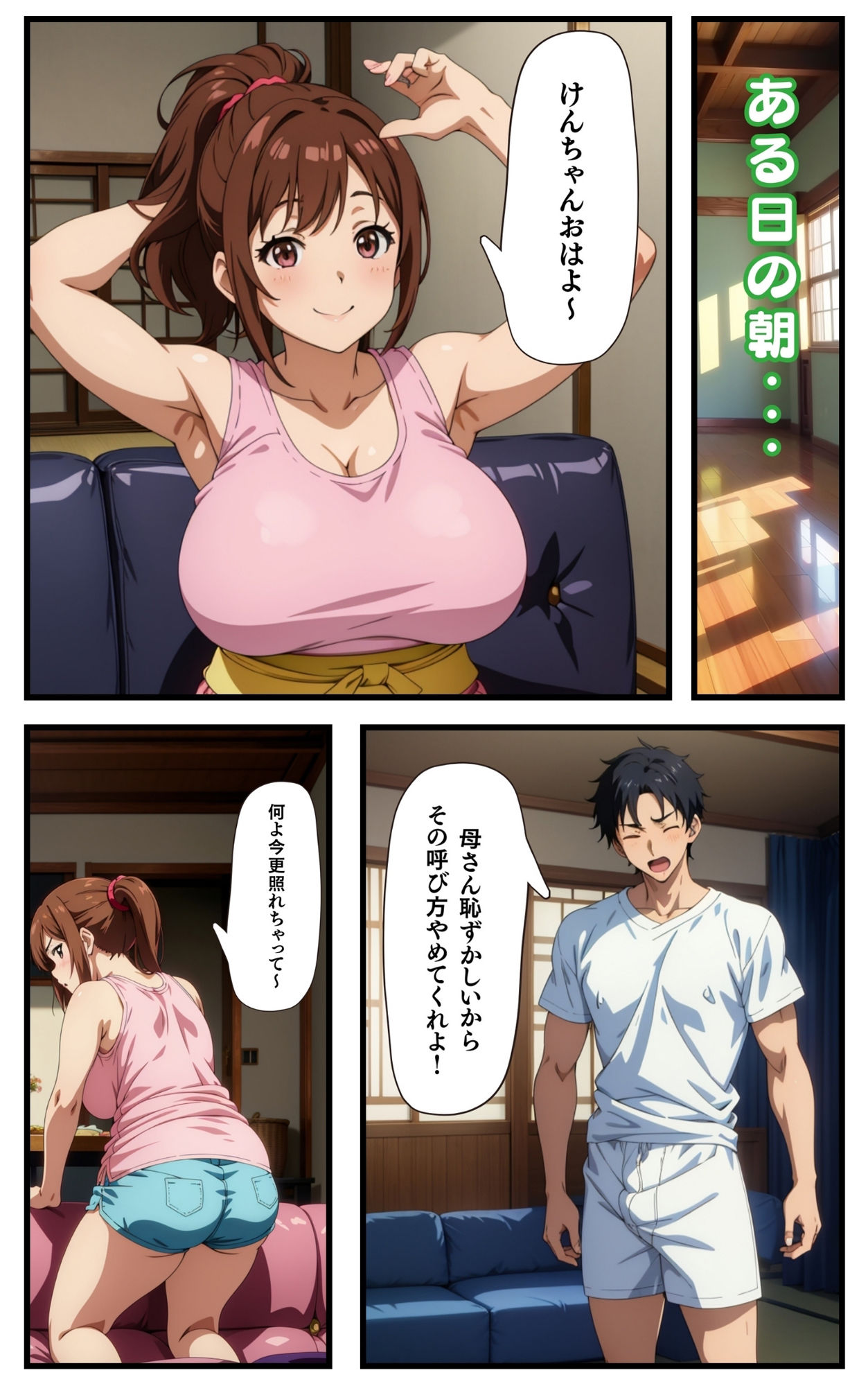 サンプル画像1:母にセックスをお願いしてみた。(ゆたまる) [d_419552]