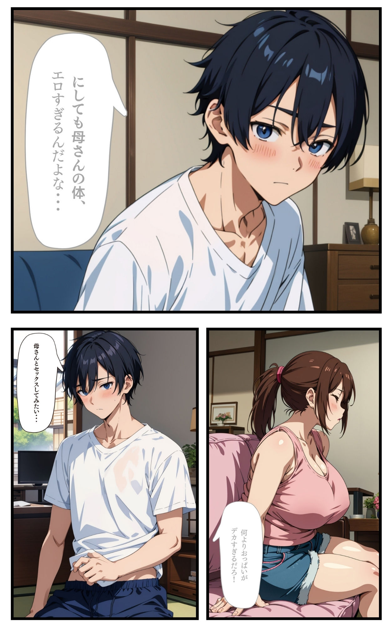 サンプル画像2:母にセックスをお願いしてみた。(ゆたまる) [d_419552]