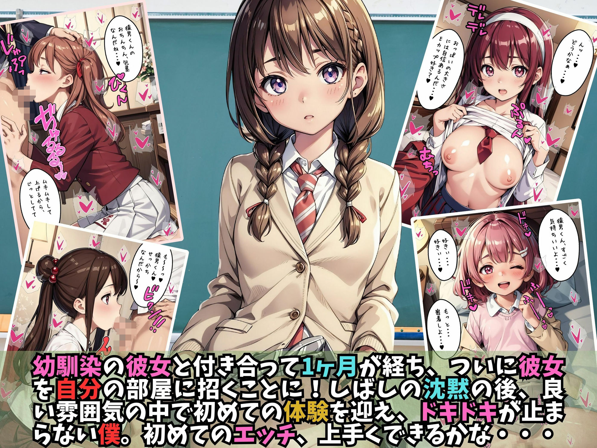 サンプル画像1:幼馴染の彼女との純愛SEXに溺れる俺(優品工房) [d_421348]