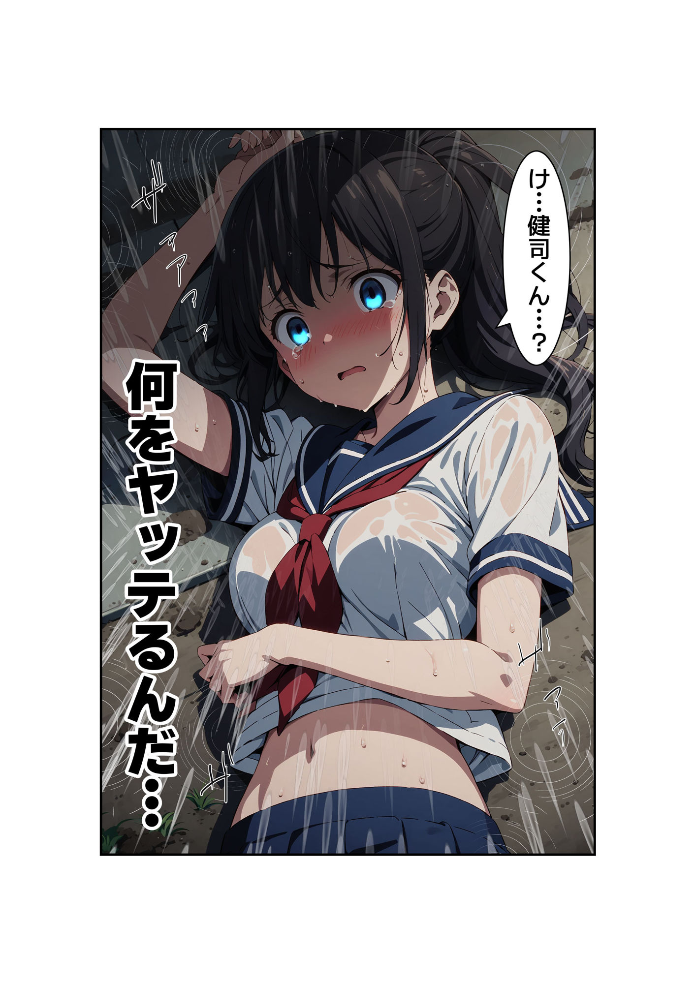 【漫画】びしょ濡レ●プ01