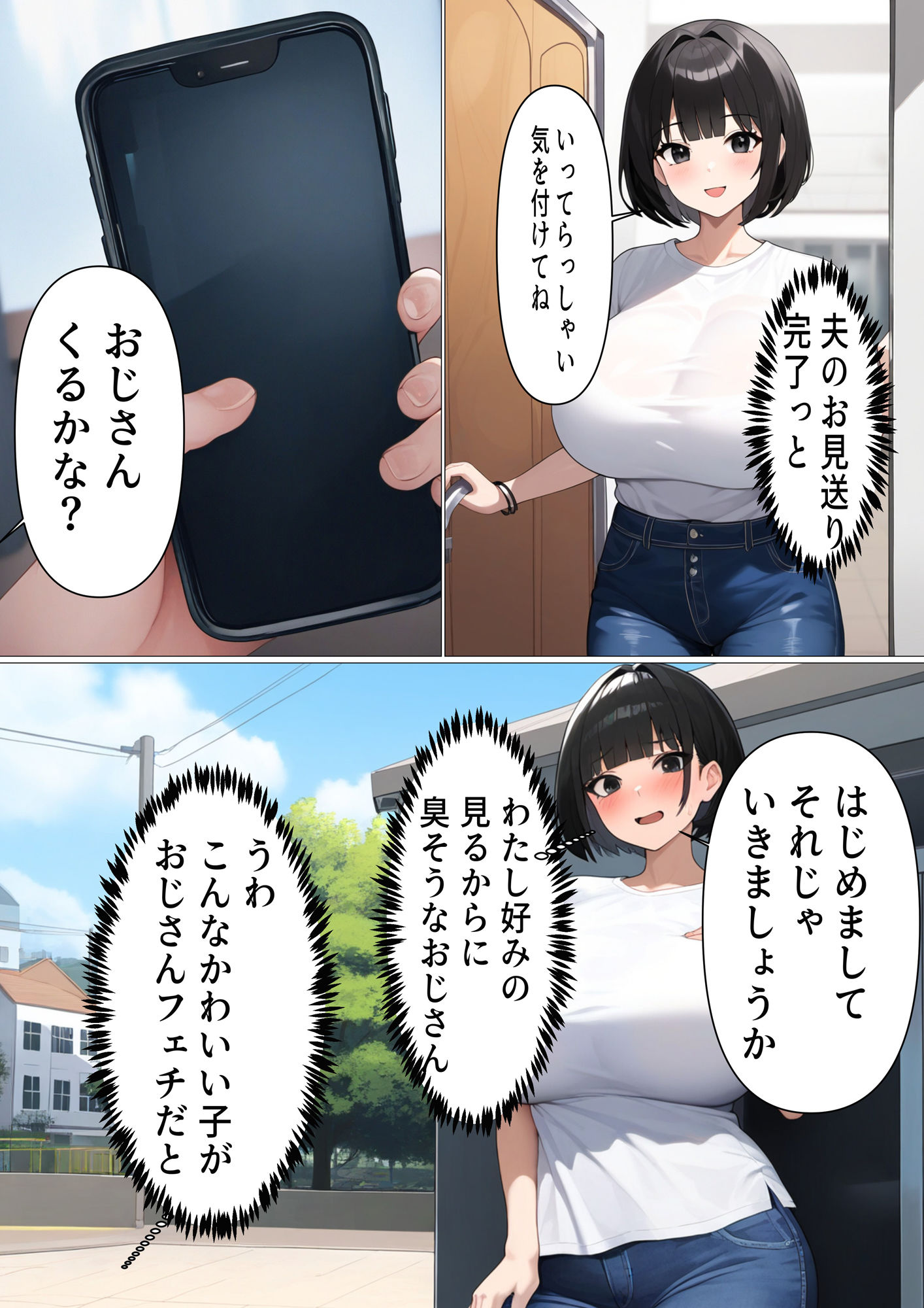 サンプル画像1:臭いおじさんのマッチングアプリ戦略(ぼっきずむ) [d_425475]