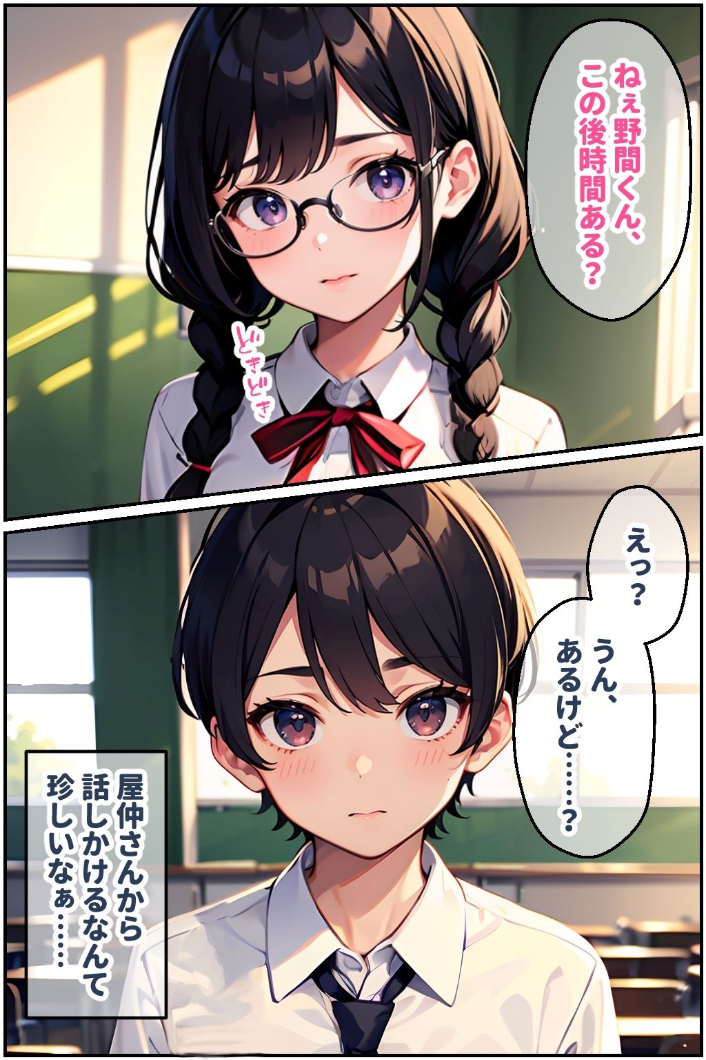 サンプル画像1:地味娘は好奇心と性欲が旺盛でした(官能マンガ2D（地味娘）) [d_426543]