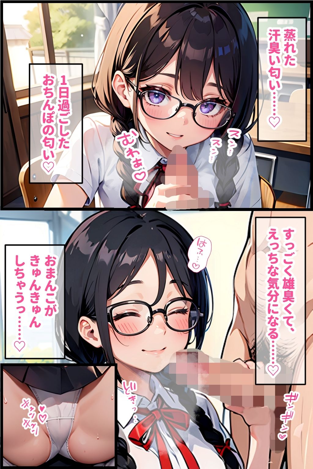 サンプル画像6:地味娘は好奇心と性欲が旺盛でした(官能マンガ2D（地味娘）) [d_426543]