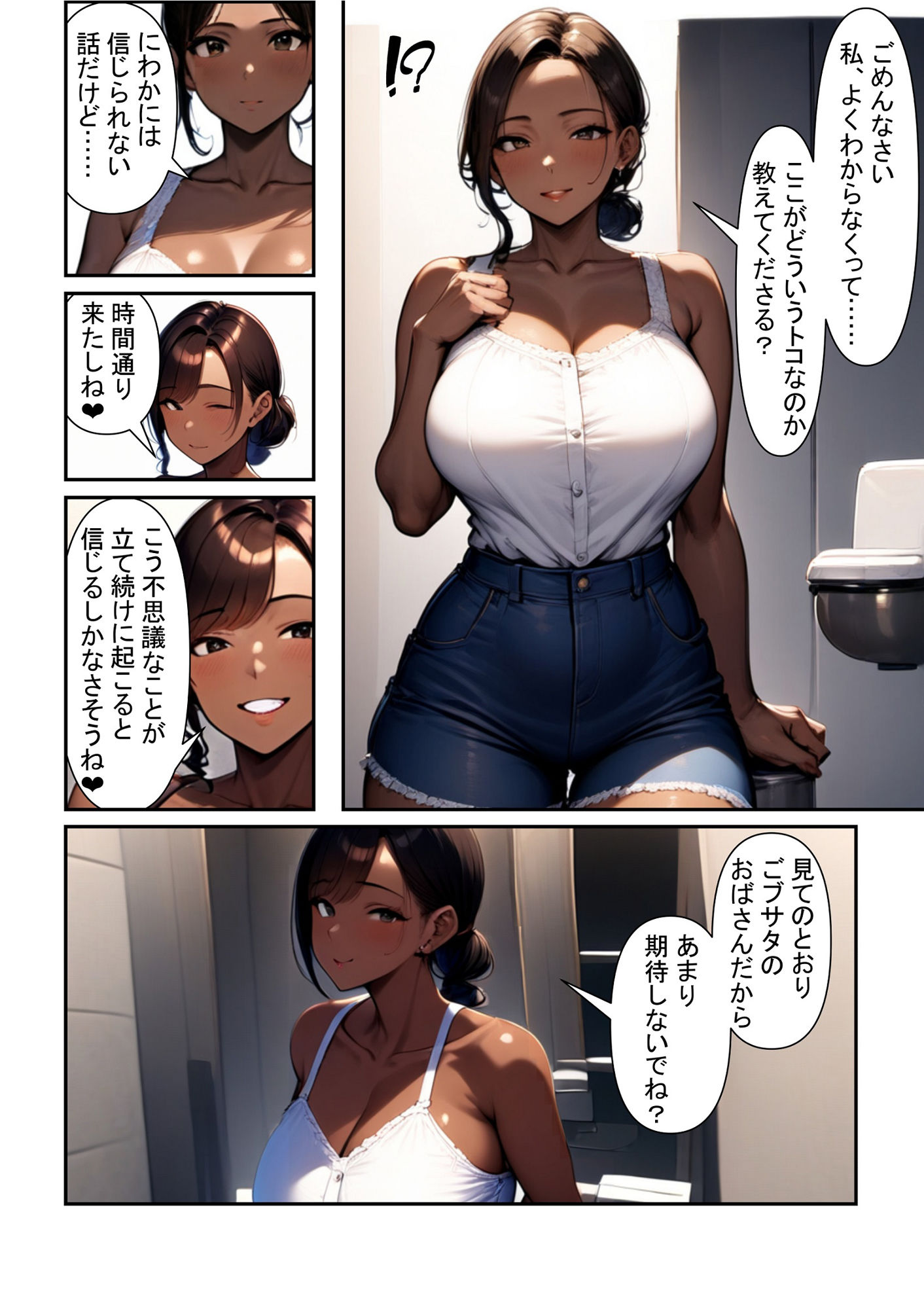 サンプル画像4:シンママと不思議なパパ活トイレで交縁生活(ドチャシコテクノロジー) [d_428907]