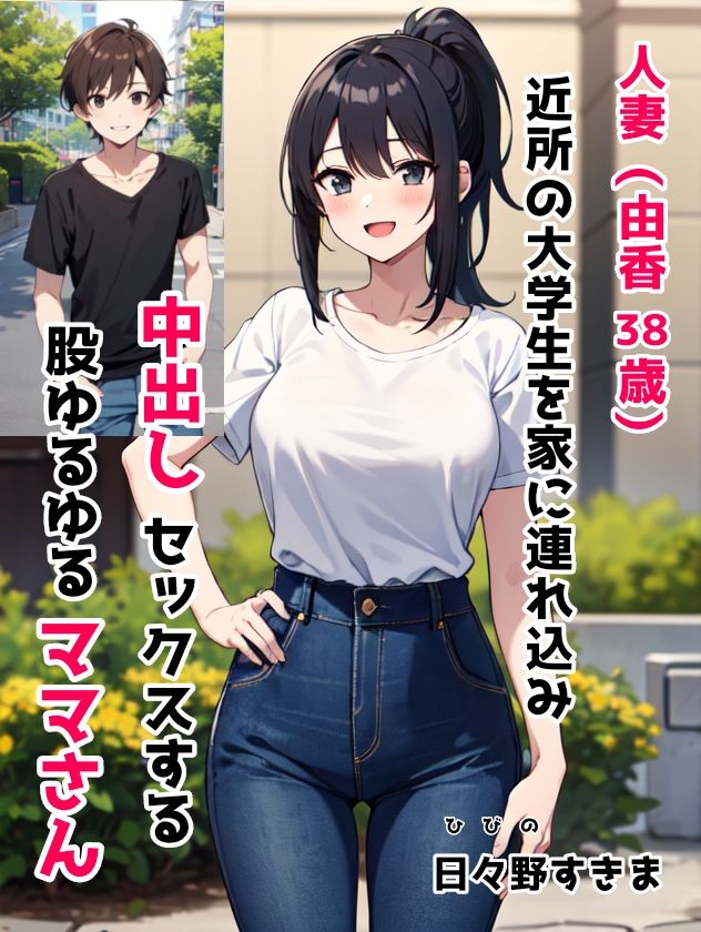 サンプル画像1:人妻（由香 38歳）近所の大学生を家に連れ込み中出しセックスする股ゆるゆるママさん(日々野すきま) [d_429380]