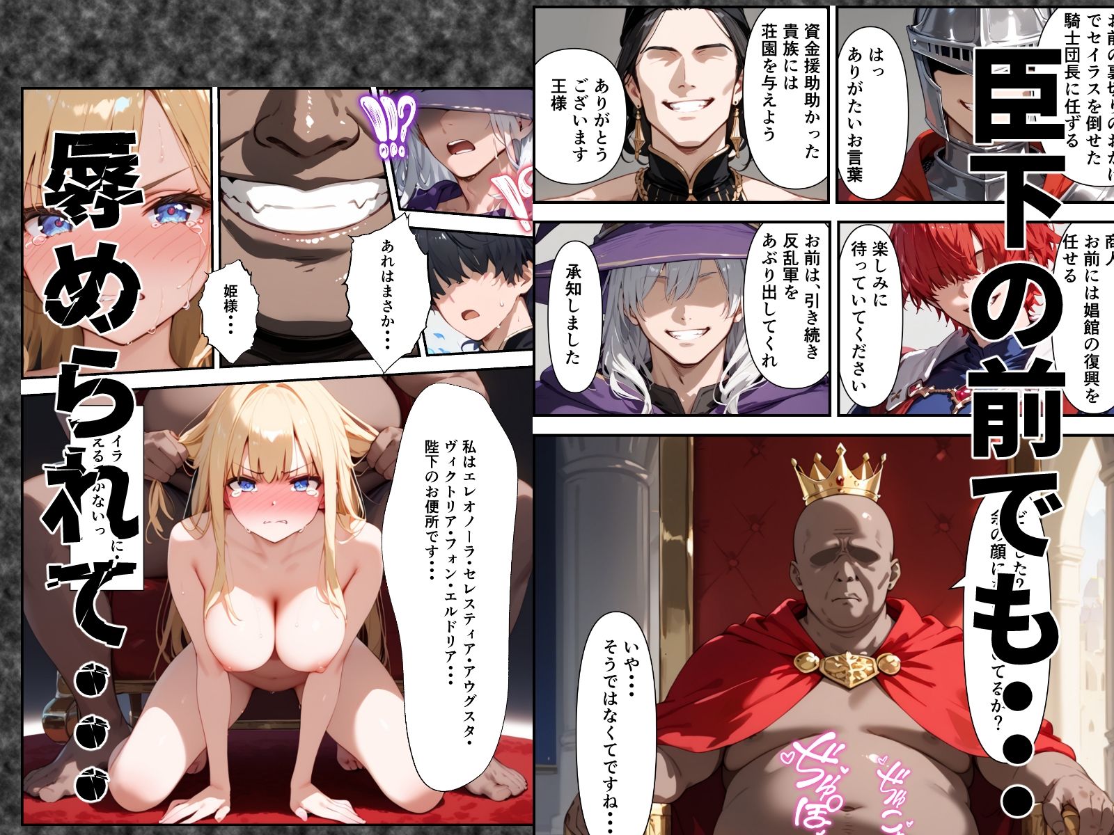 サンプル画像5:みんなの憧れの姫様がロイヤル肉便器になる話(バベル太郎) [d_429502]