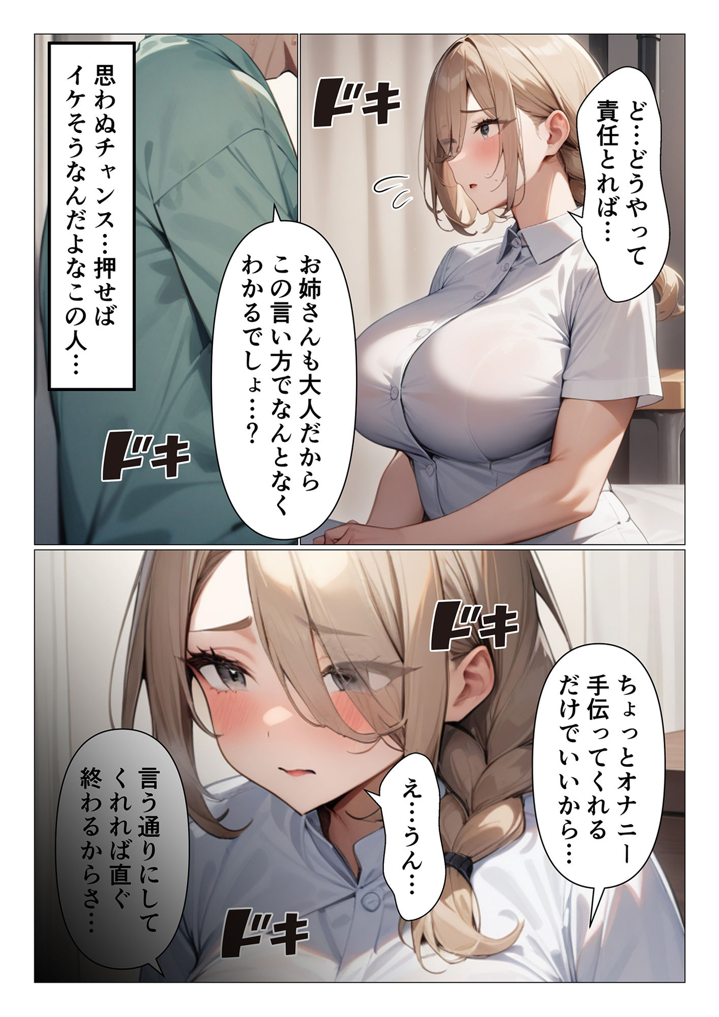 サンプル画像1:言いなりお姉さんナースに抜いてもらう入院生活(くろくろキャノン) [d_430285]