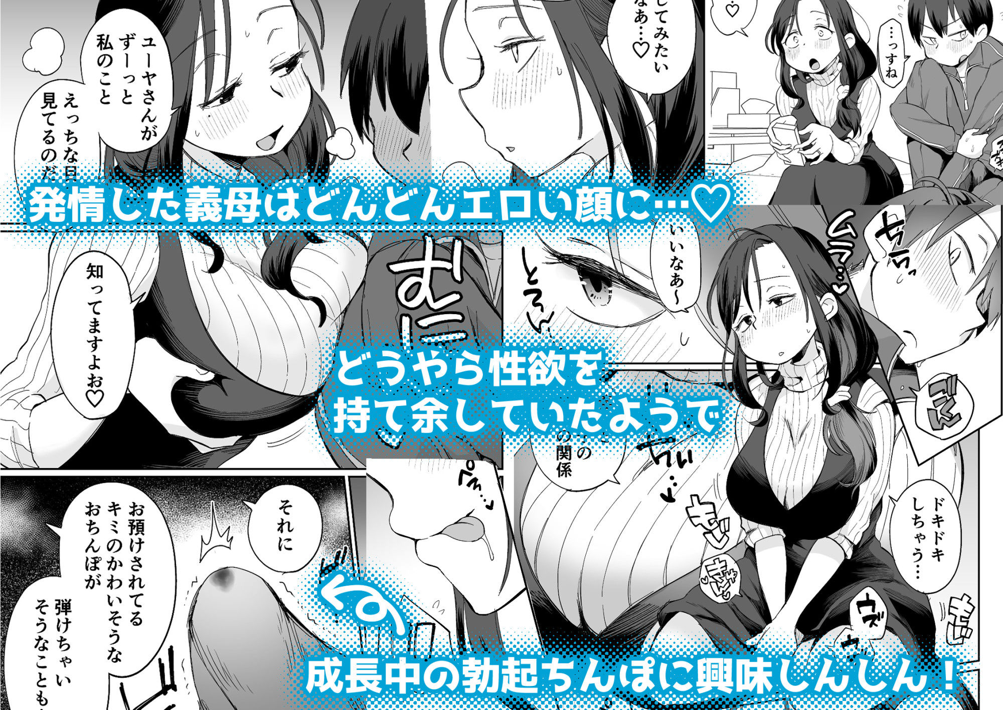 サンプル画像4:グイグイくる義母とAV鑑賞〜筆おろし編〜(めぎつねワークス) [d_431908]