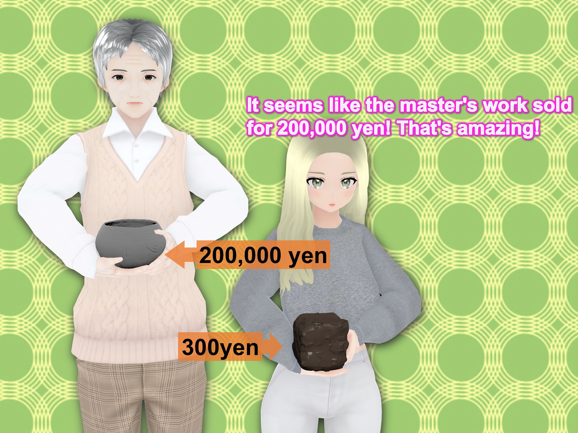 サンプル画像5:Outgrowing only girls， Overtake boys， Growth sound Clay Modeling Arc(女子成長クラブ) [d_433298]