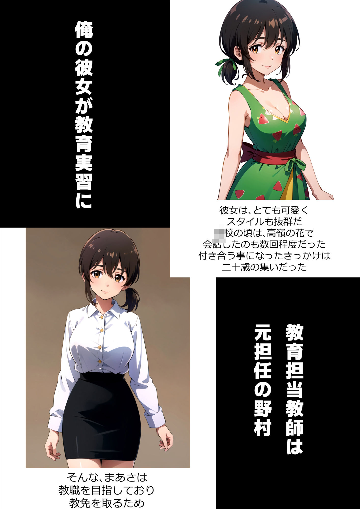 サンプル画像1:彼女が教育実習でキモイ元担任に寝取られた(たてよみシコ) [d_433359]