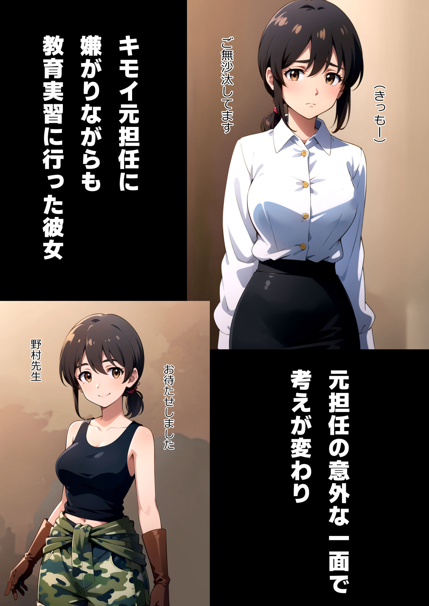 サンプル画像2:彼女が教育実習でキモイ元担任に寝取られた(たてよみシコ) [d_433359]