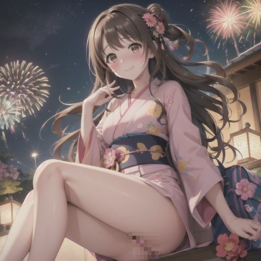 サンプル画像1:島村〇月の浴衣姿がエロすぎて(Animan) [d_433894]