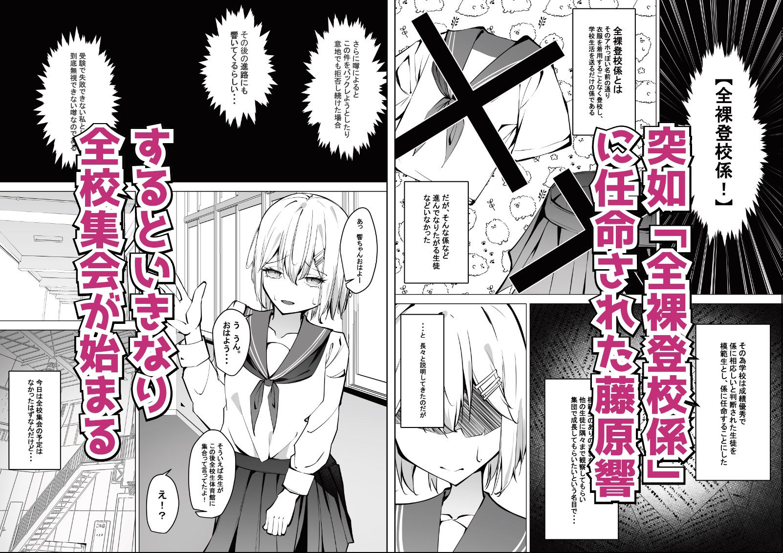 サンプル画像1:全裸登校係全校集会編(SHOWA) [d_434219]