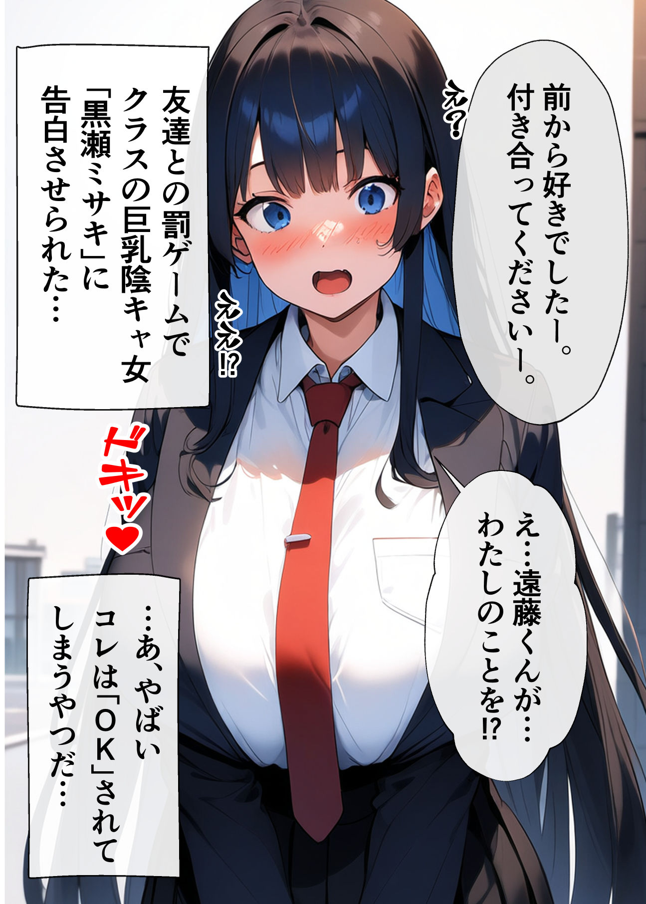 サンプル画像2:罰ゲームで告白した陰キャ巨乳女が調子に乗るのでゲームでボコした結果【コミック版】(エロバトルン) [d_434449]