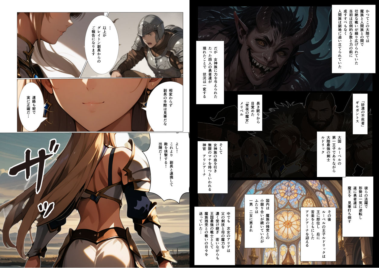 サンプル画像2:姫騎士アリア(らくさい) [d_435248]