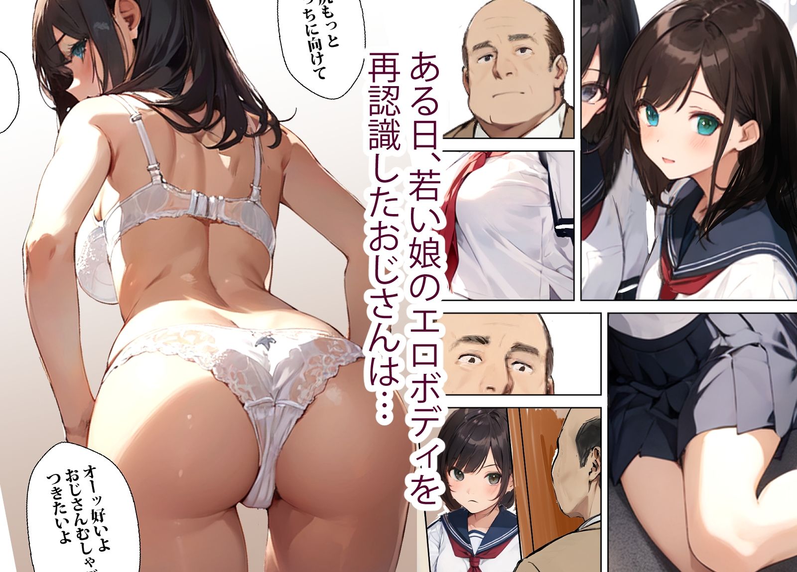 サンプル画像1:パパ活やったら娘の友達が来た(東京漫画研究所) [d_435707]