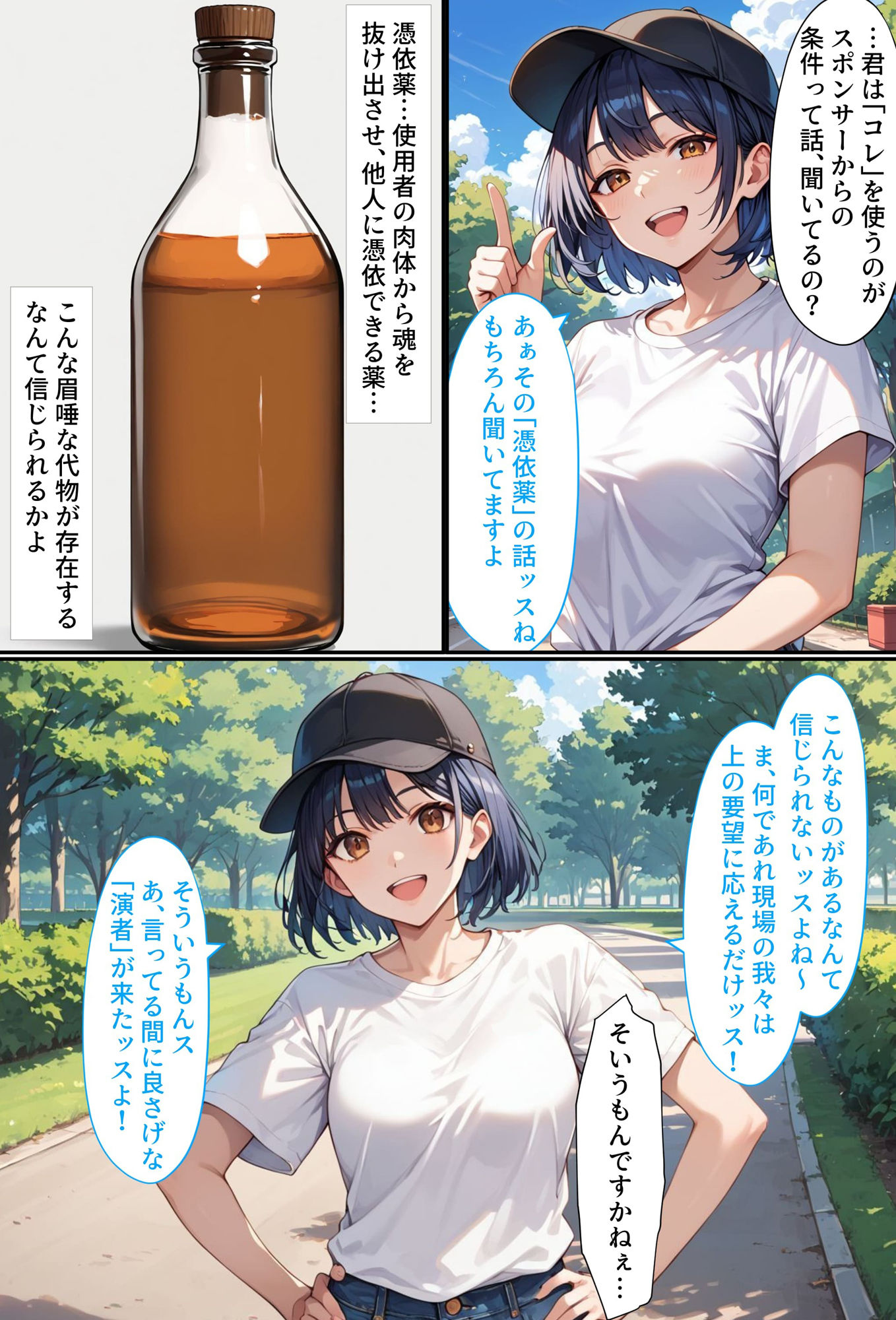 サンプル画像4:憑依監督(Yoshiのイラスト工房) [d_435897]