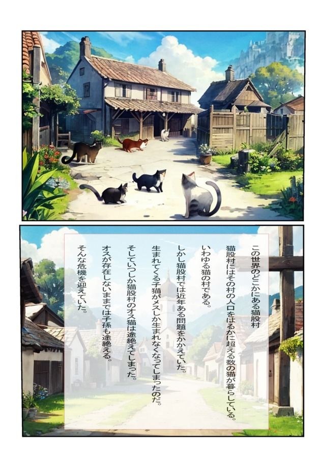 サンプル画像1:猫股村の伝説 〜子猫ちゃんと交尾しまくり妊娠させろ！〜(AI IMEKURI) [d_435941]