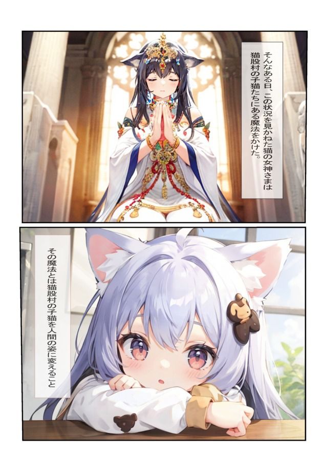 サンプル画像2:猫股村の伝説 〜子猫ちゃんと交尾しまくり妊娠させろ！〜(AI IMEKURI) [d_435941]