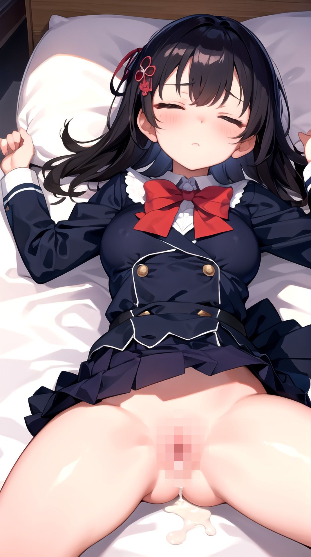 サンプル画像4:綺麗な黒髪の巨乳制服女子校生だけ催●術で眠らせて犯し続けた凶悪犯に娘の処女を奪われた俺が、被害者の記録写真データを手に入れた結果…(ミンカン・ト・ジョーシキカイヘンスキー三世) [d_436957]