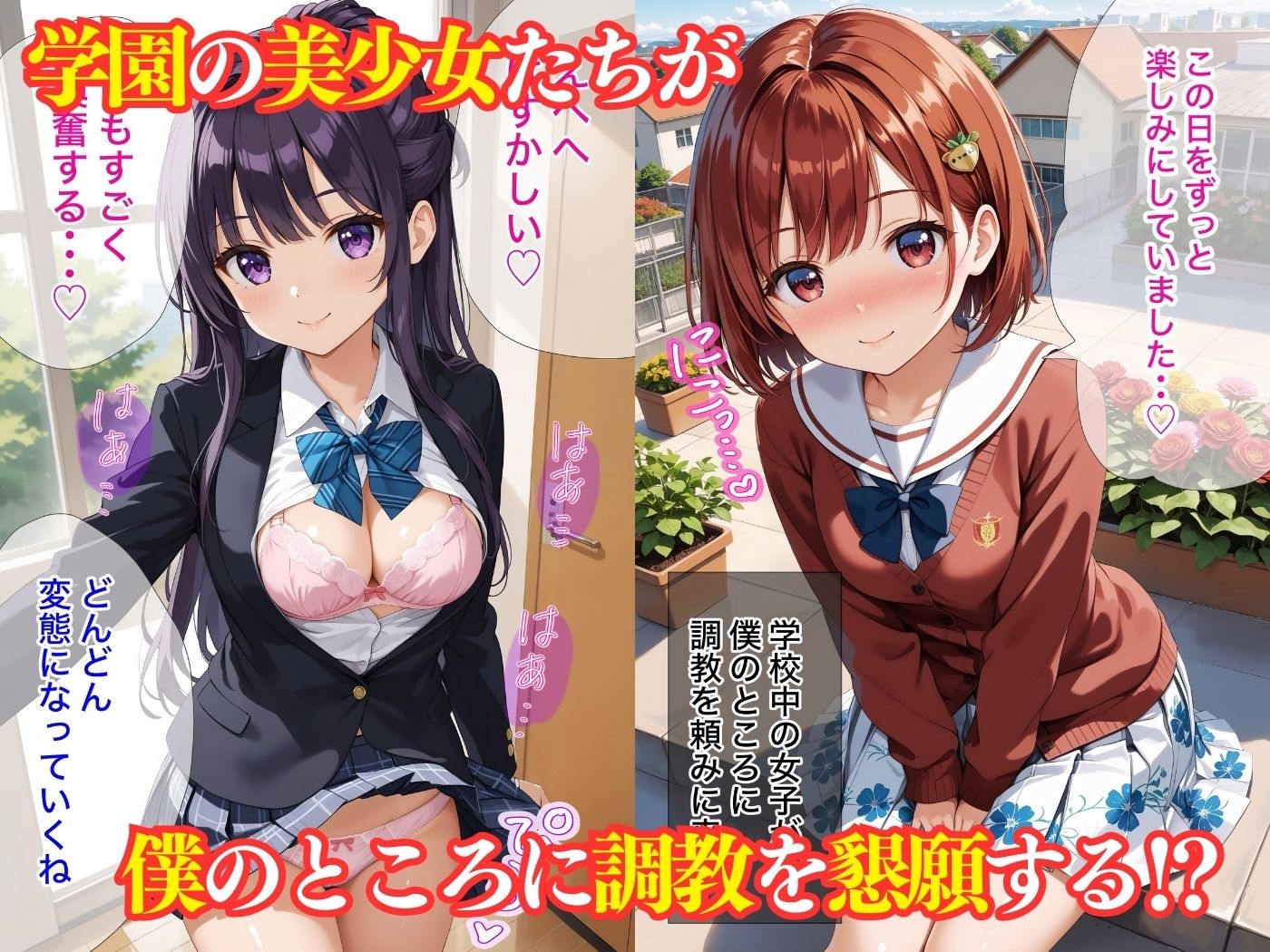 サンプル画像1:かわいそうな女の子はかわいい【4K高画質】(スクールパラダイス) [d_437431]