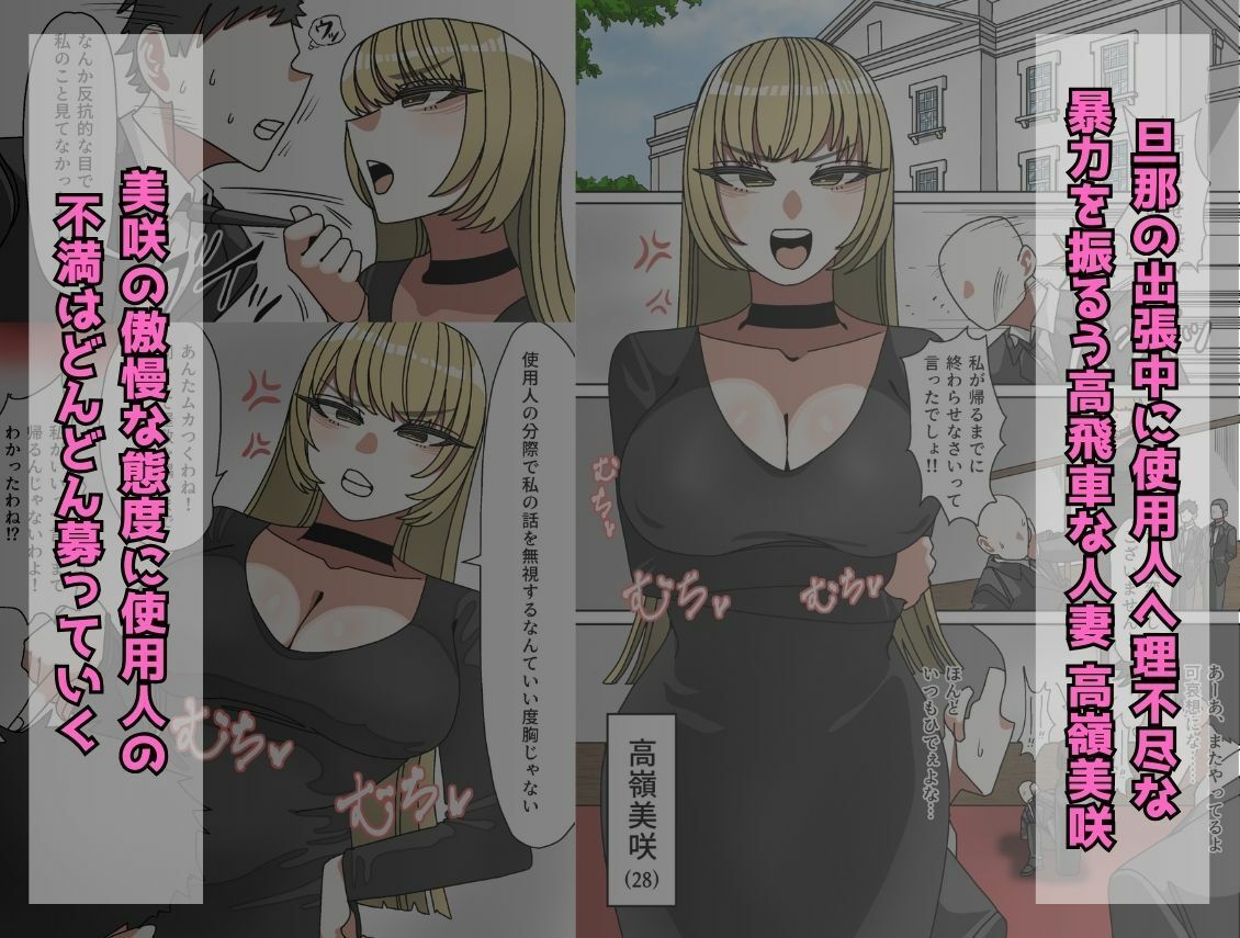 サンプル画像2:性悪金持ち人妻を使用人がブチ●す話(おにぎりとおかず) [d_437610]