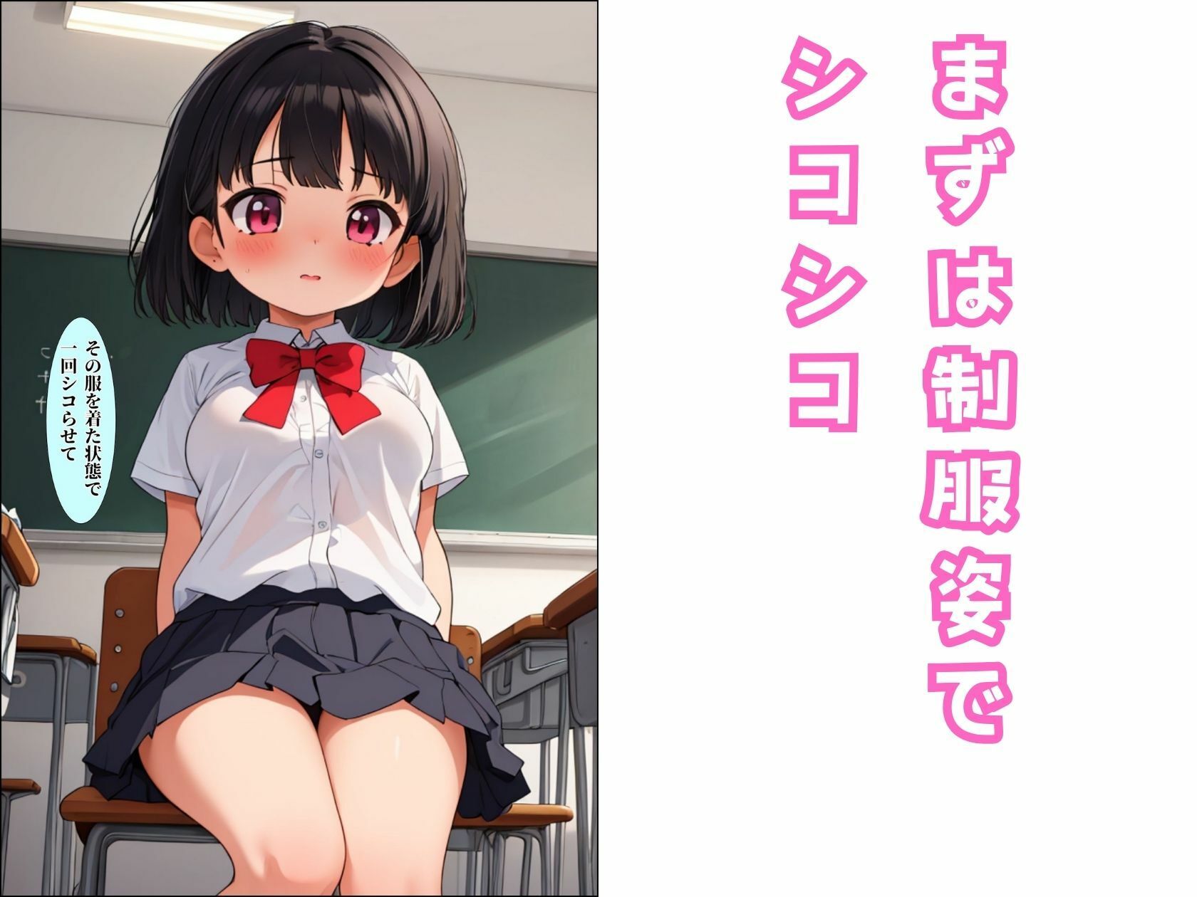 サンプル画像3:学校一の童顔巨乳で見抜きした話(クリームパン) [d_438174]