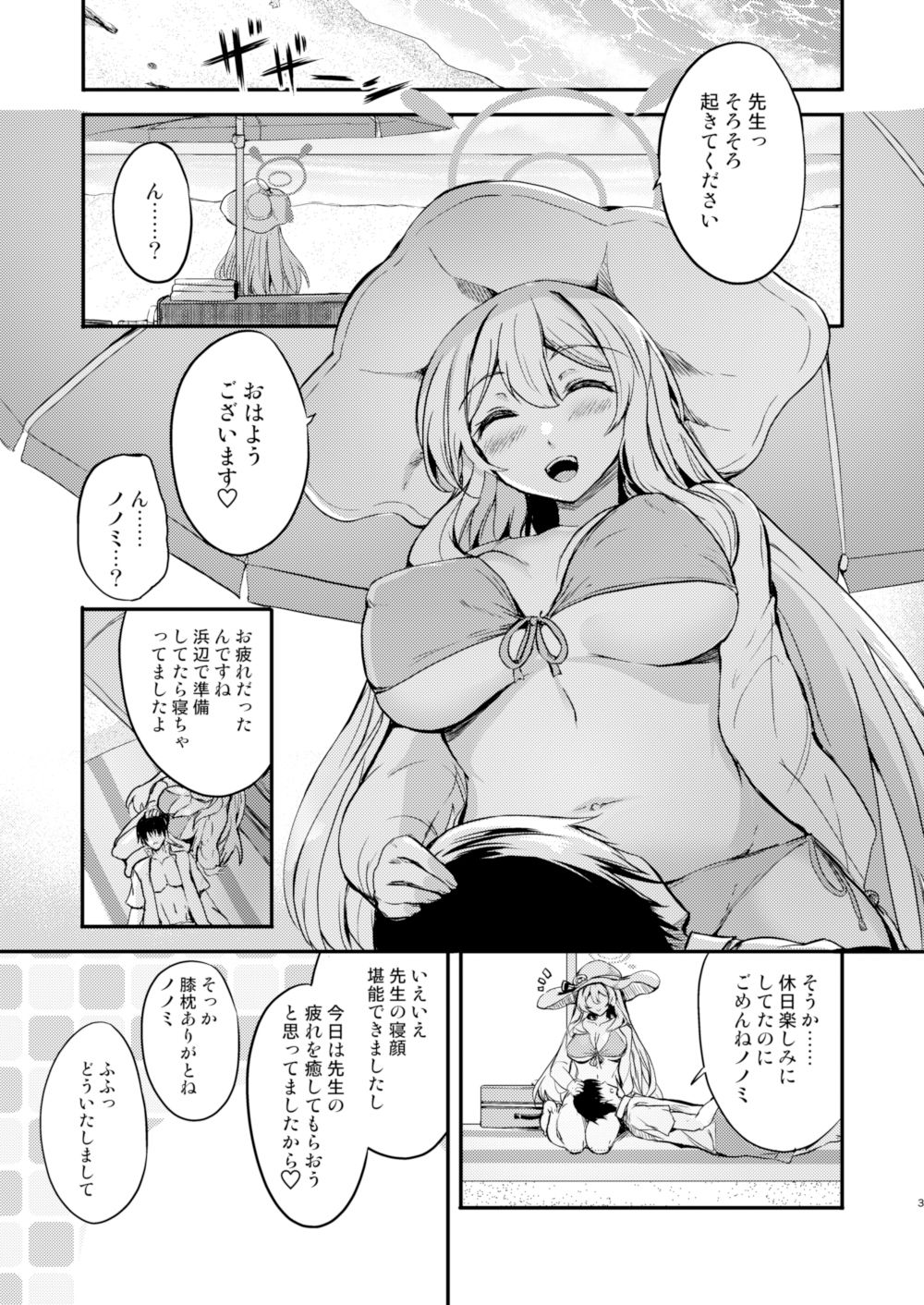 サンプル画像1:ノノミと浜辺で休日を(AKACIA) [d_438635]