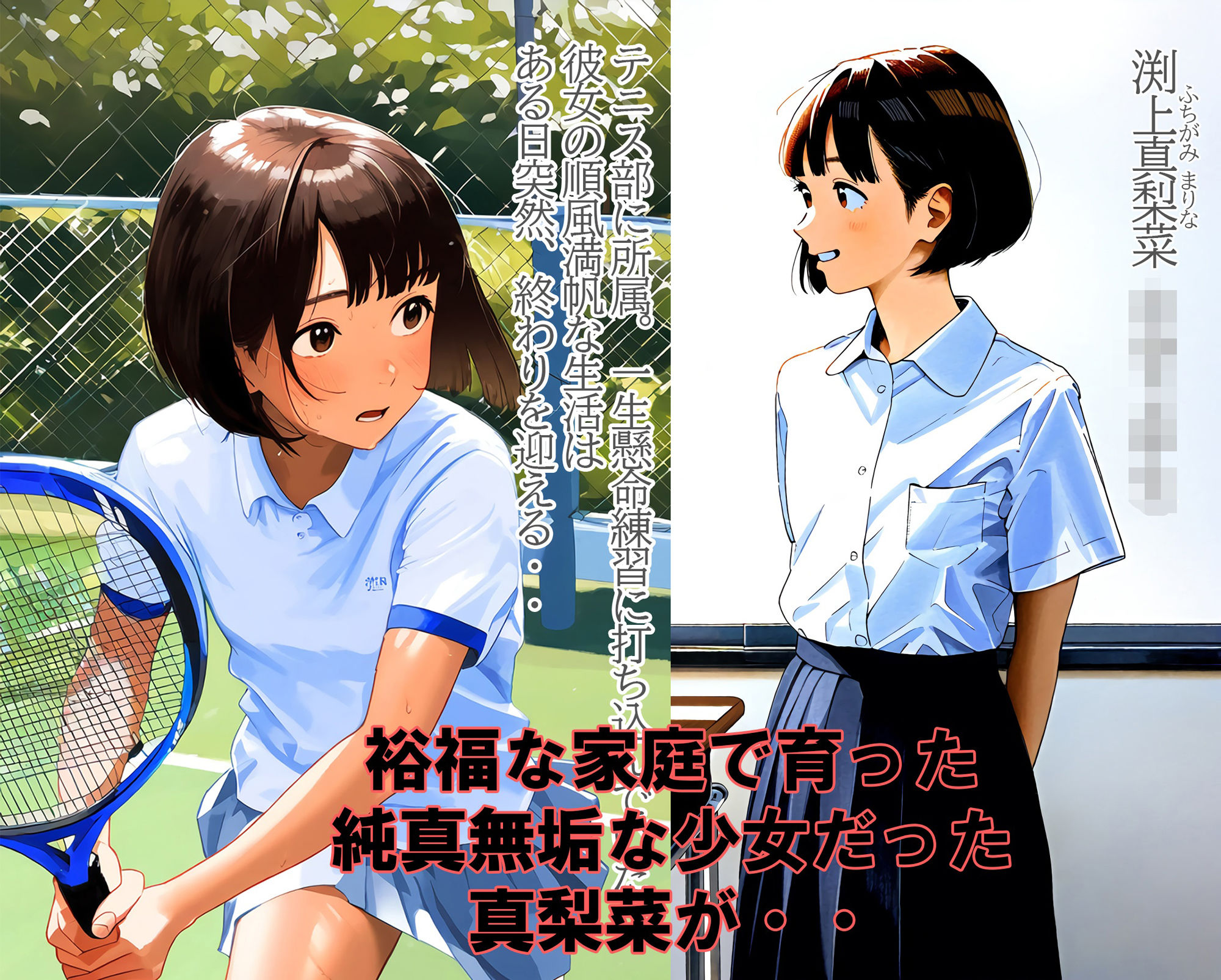 サンプル画像1:奴●オークションに売られた少女たち新章 渕上真梨菜編(ジュニアブラが好き。) [d_438944]