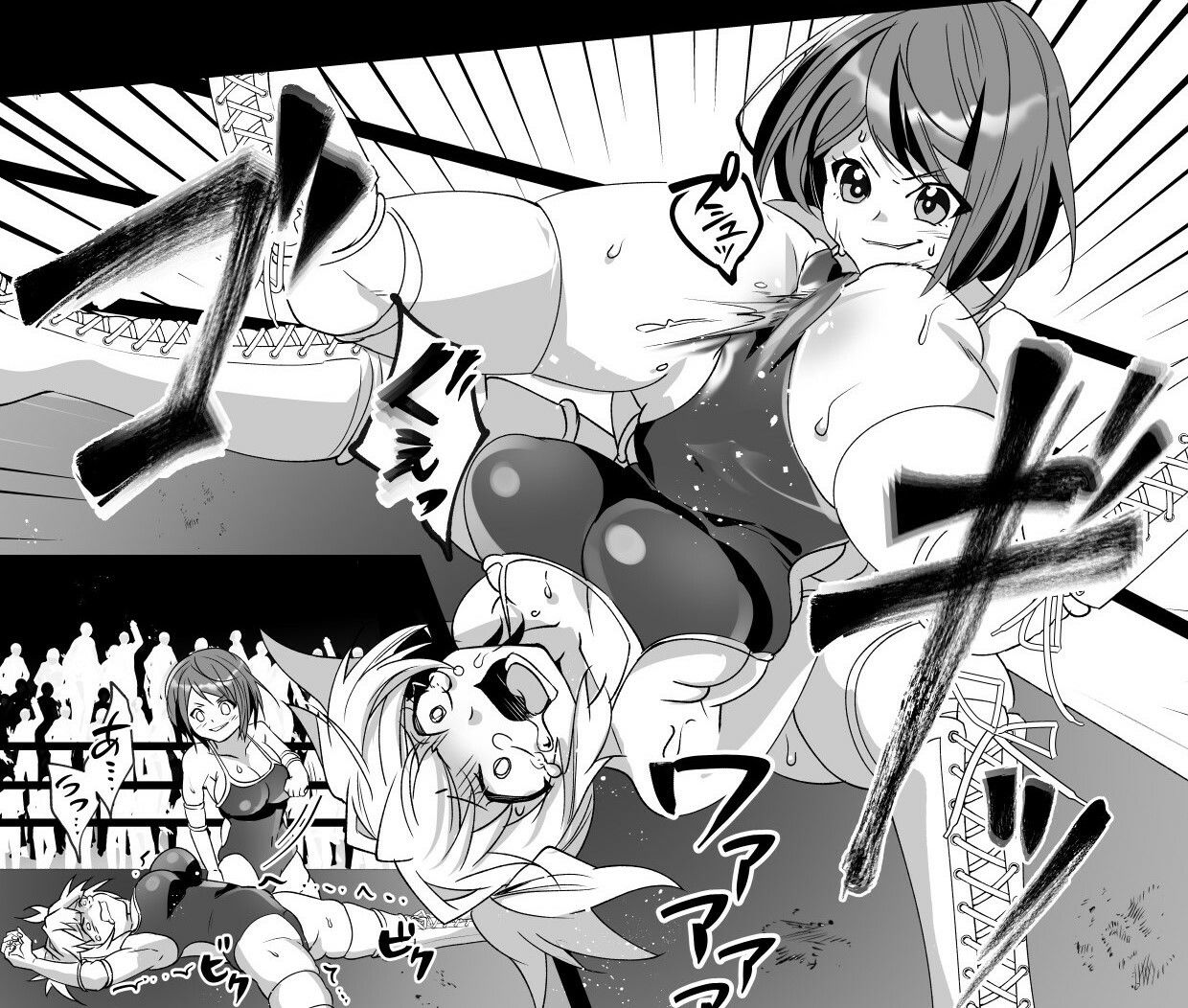 サンプル画像3:学校で女子プロレス！ 全員失神失禁 あなたをえっちに壊したい編(妄幻想プラン) [d_439681]