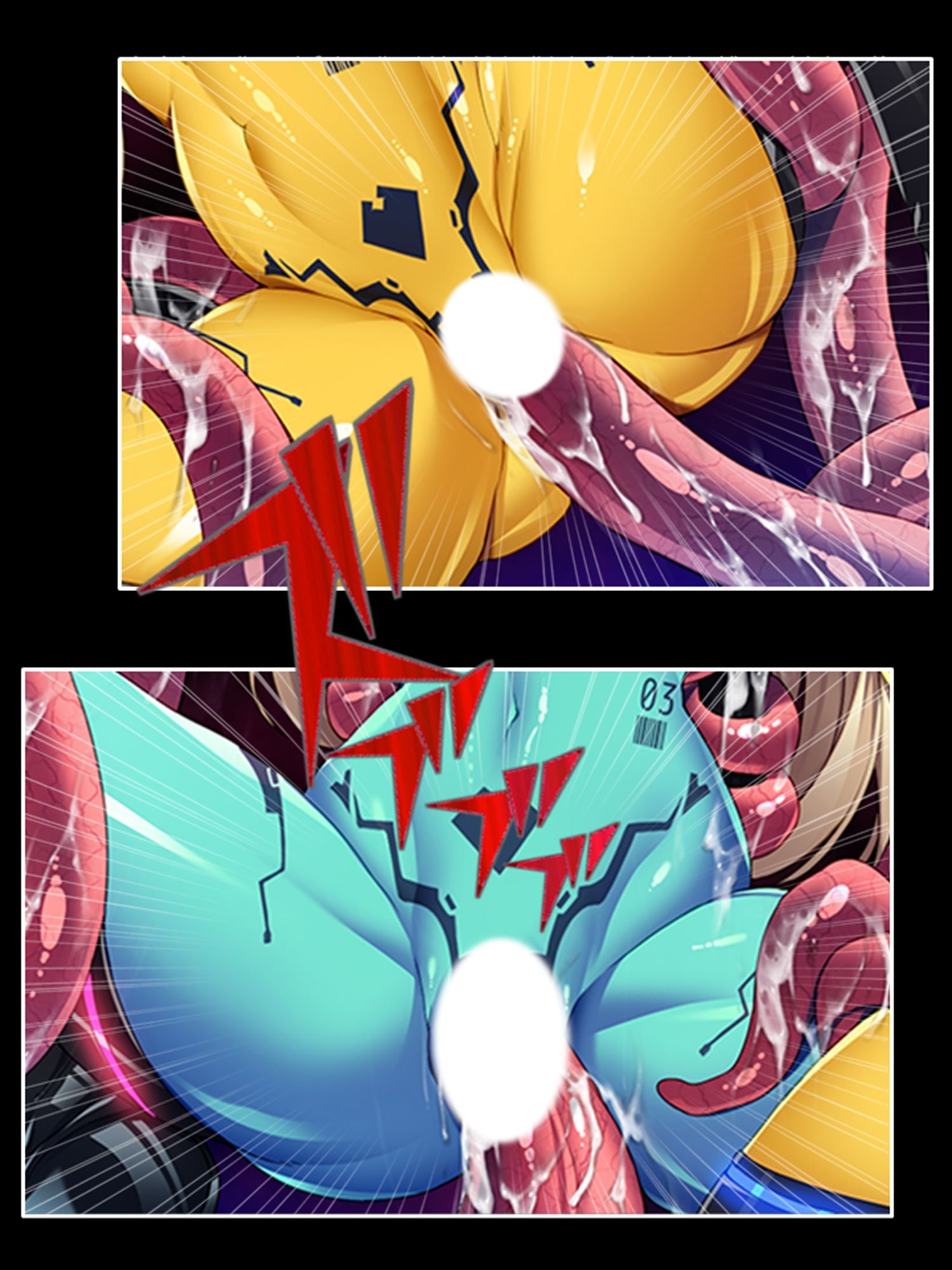 サンプル画像5:宇宙に蠢く触手と策謀。運び屋たちの凌●記録 3巻(あまからや) [d_440077]