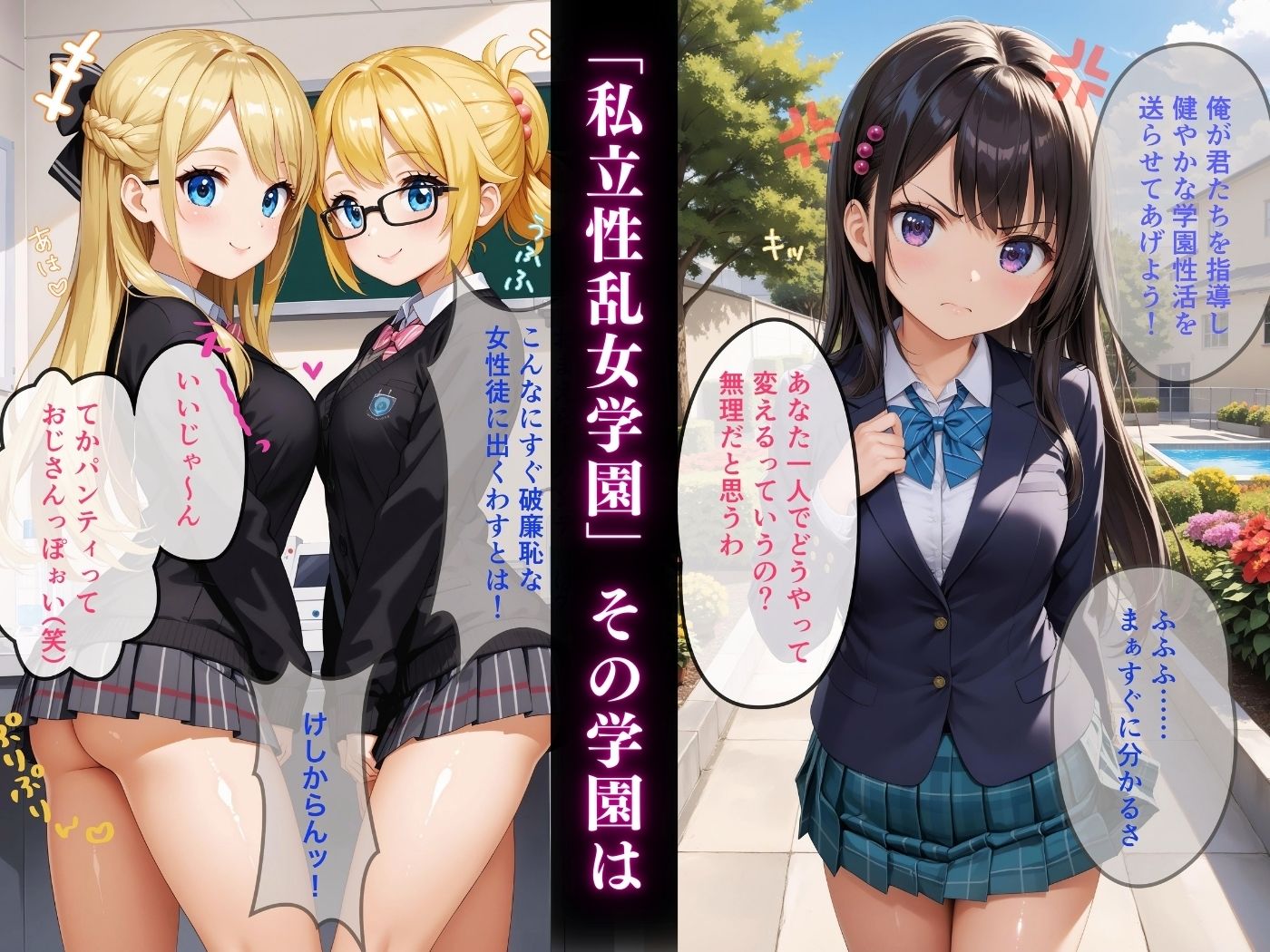 サンプル画像1:悪い子ちゃんには教育指導！【4K高画質】(AI Beauties Lab) [d_440287]