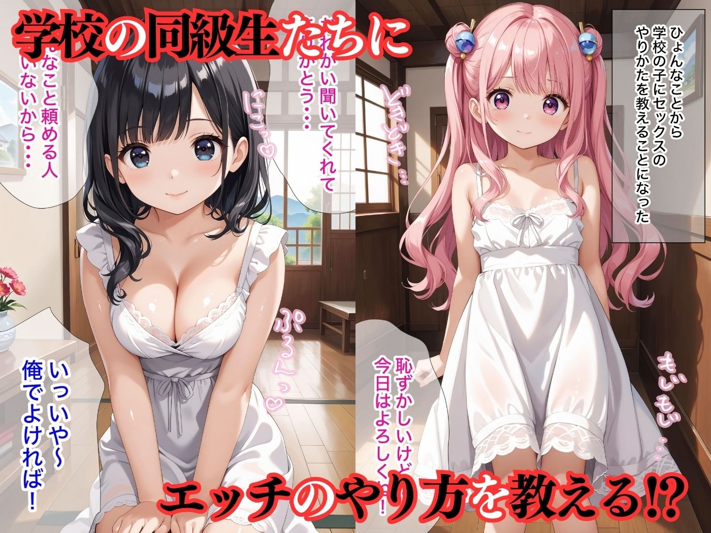 サンプル画像1:同級生にセックス指導？【4K高画質】(楽園の扉) [d_441220]