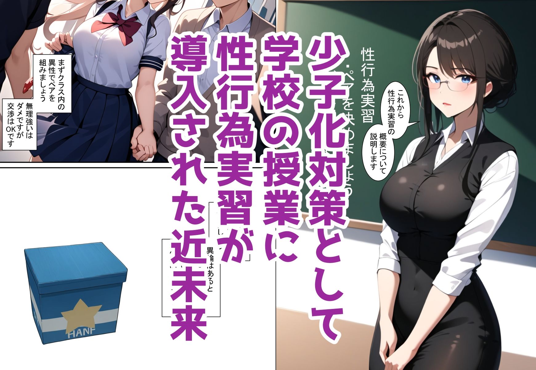 サンプル画像1:まんこも性格もキツい先生と性行為実習！(ドチャシコテクノロジー) [d_441269]