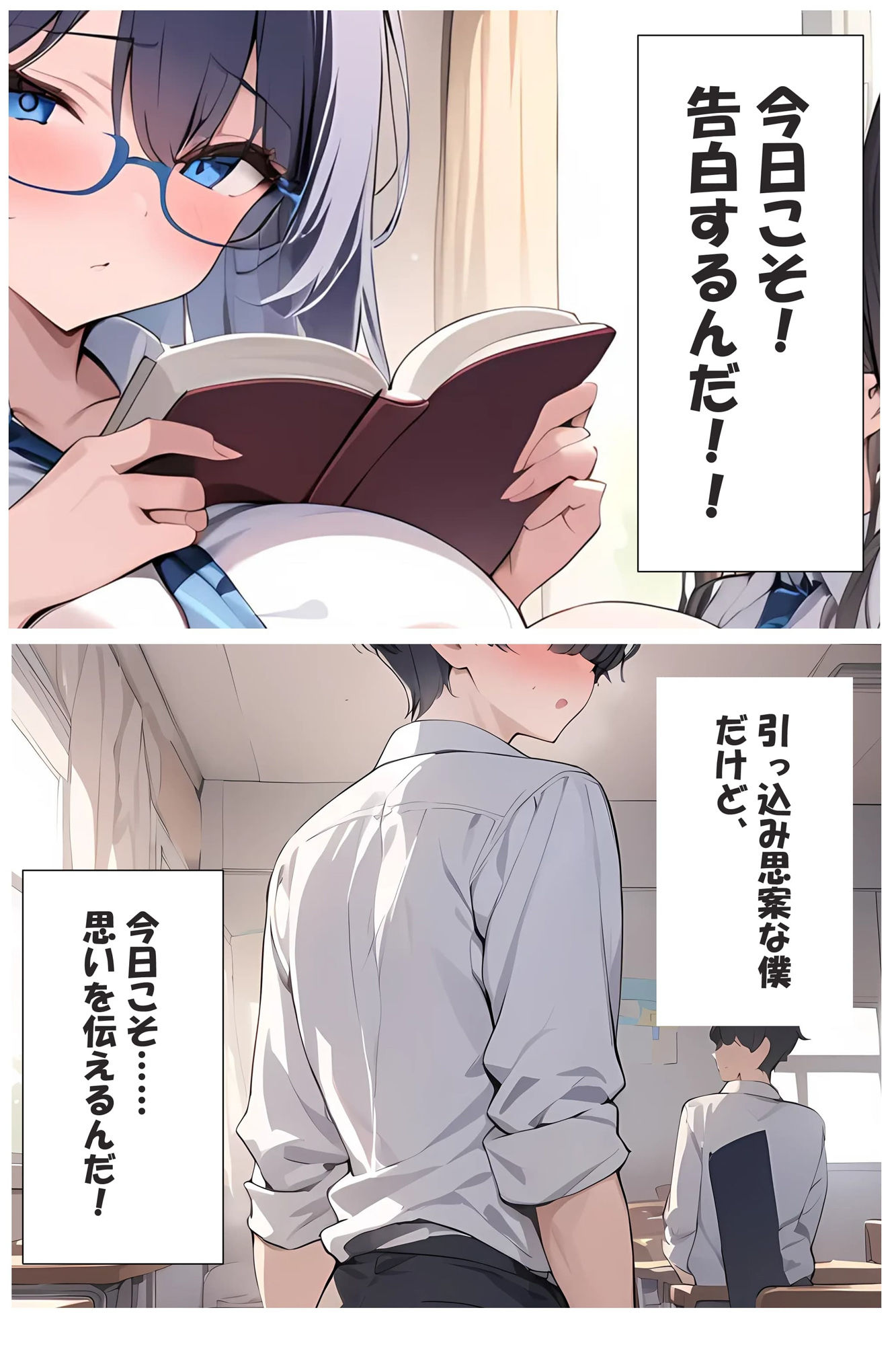 サンプル画像1:地味子ちゃんが巨乳でめちゃくちゃエロかった話(ももぞの亭) [d_441544]