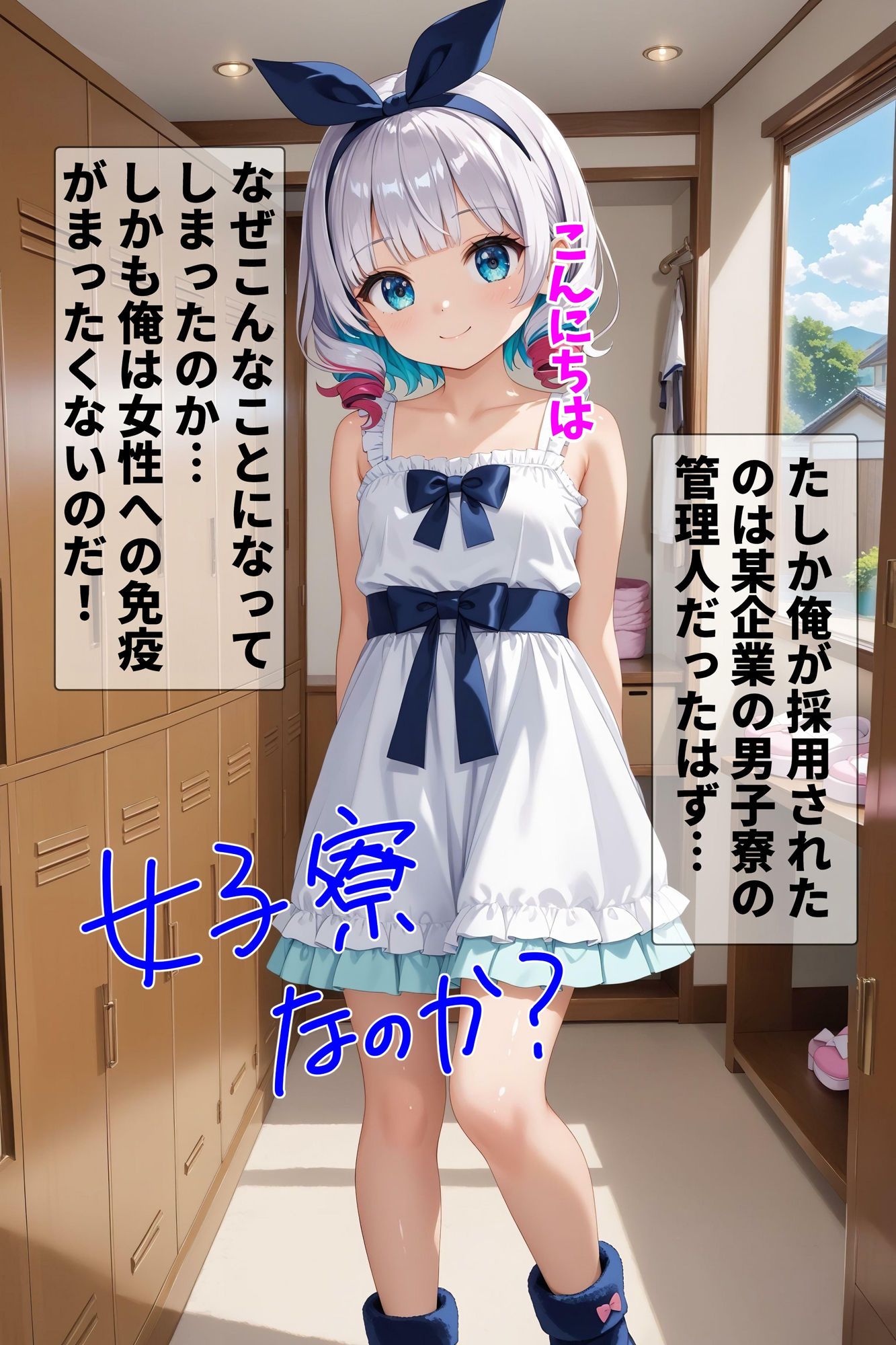 サンプル画像5:女子寮の管理人になった俺 【4K高画質】(AI Beauties Lab) [d_441637]