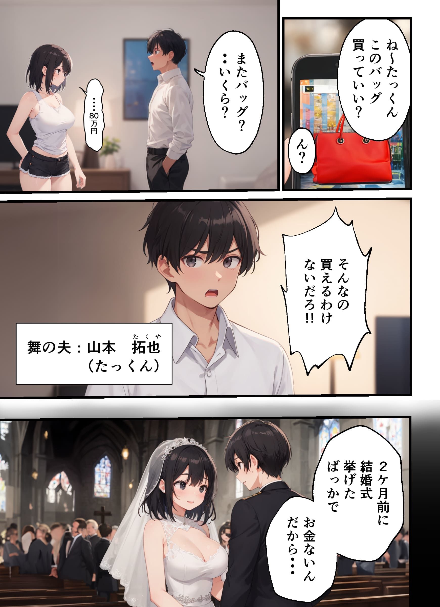 サンプル画像4:妻がおじさんにNTRされて雌になるまで-パパ活編-(よし堂) [d_441671]