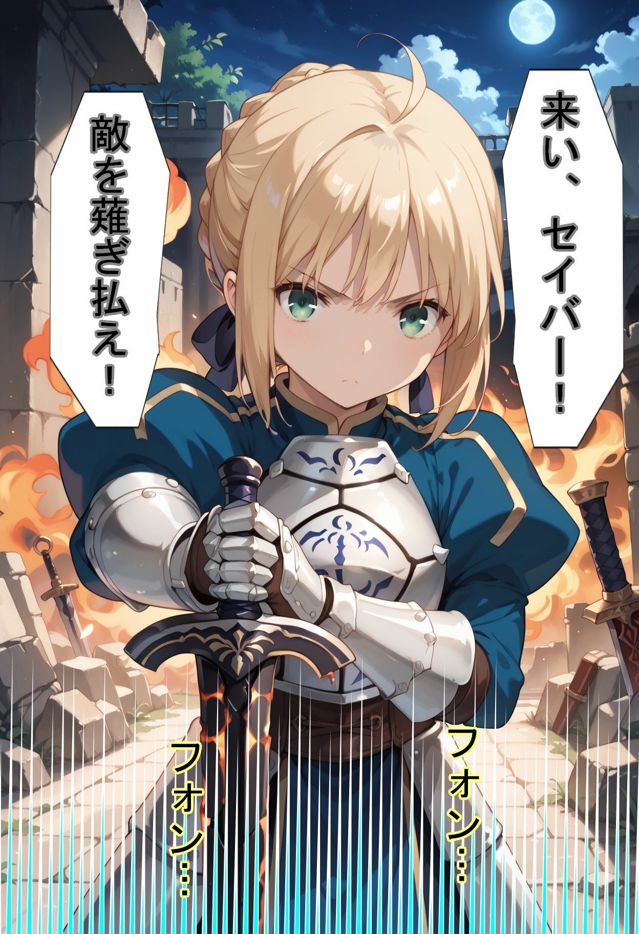 サンプル画像6:F〇Oの世界に入ってしまったら？〜女サーヴァントにエロい事し放題だった件〜(魔術師プロトン2D) [d_442365]