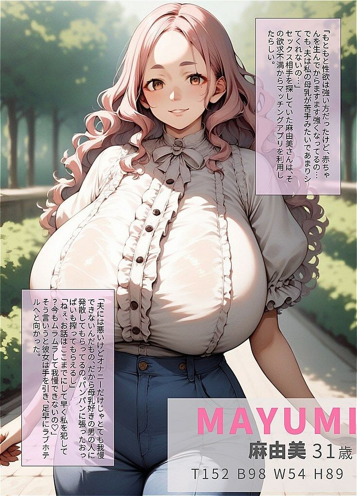サンプル画像1:マッチングアプリで出会った搾乳されたい母乳ママ(階段二輪) [d_443234]
