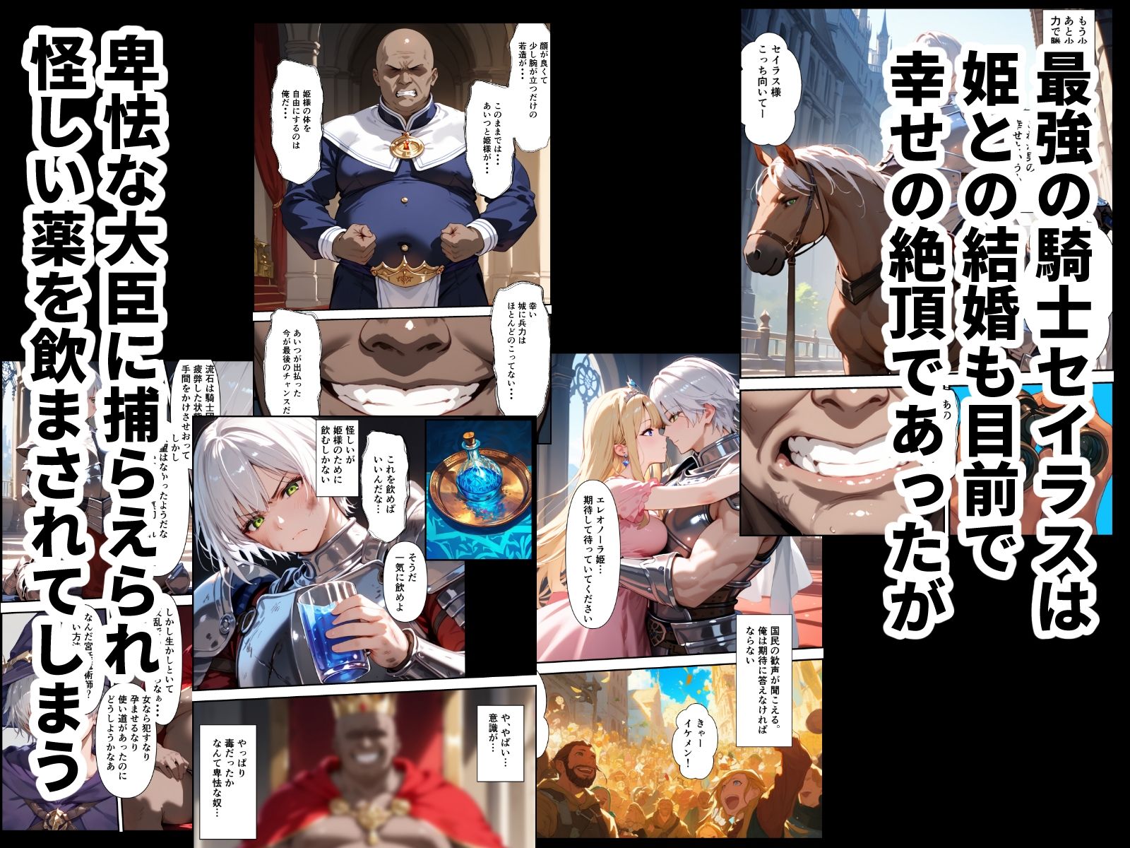 サンプル画像1:最強の騎士団長が女体化させられて最弱の雌に堕ちる話(バベル太郎) [d_443776]