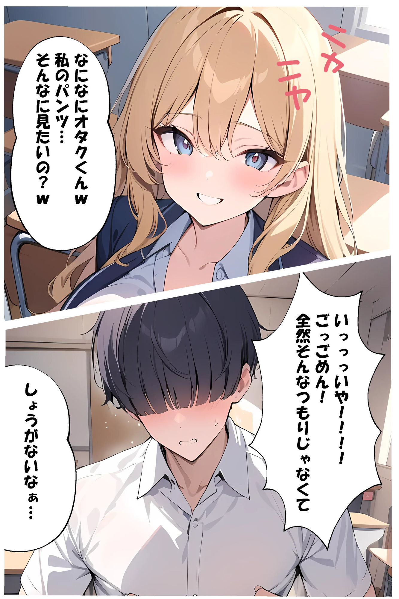 サンプル画像4:オタクに優しいギャルが本当にいた話(ももぞの亭) [d_443837]