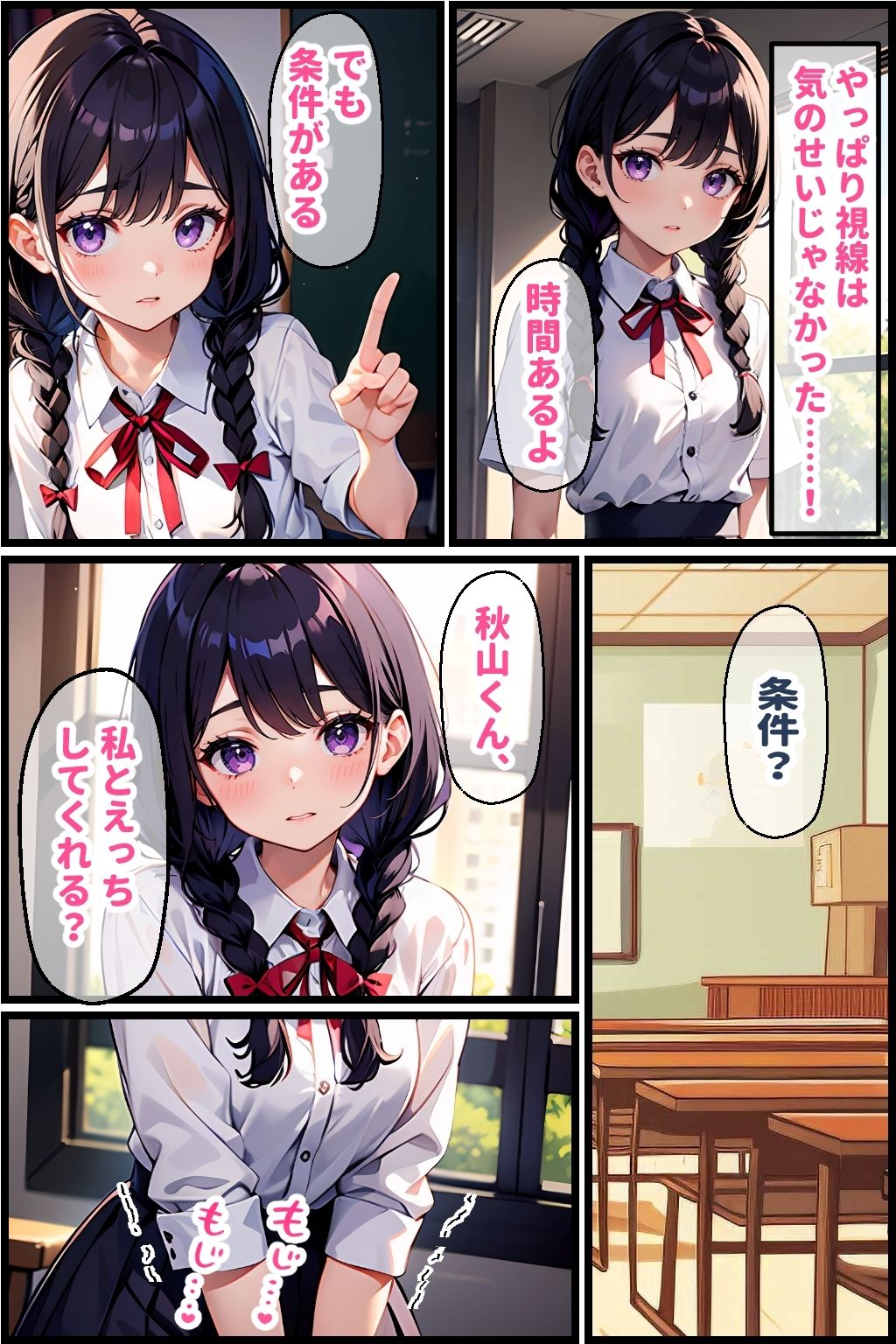 サンプル画像2:地味娘がメガネを外すと…(官能マンガ2D（地味娘）) [d_444155]